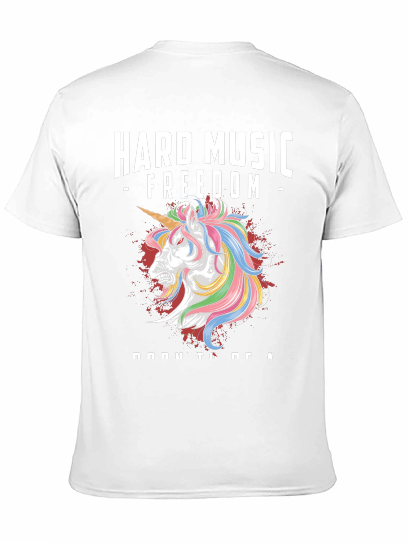 Hard Music Freedom Unicorn Graphic Tee