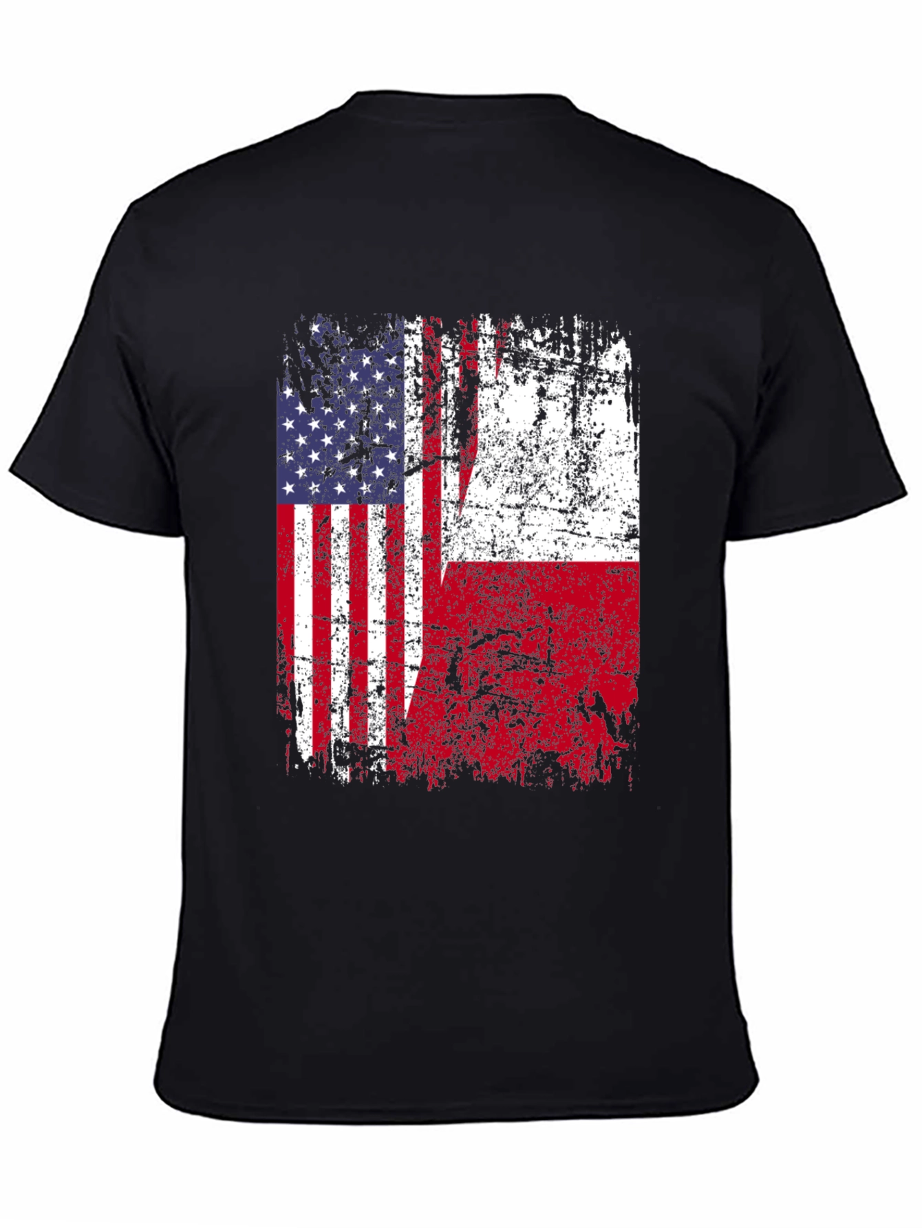 USA & Poland Flag T-Shirt