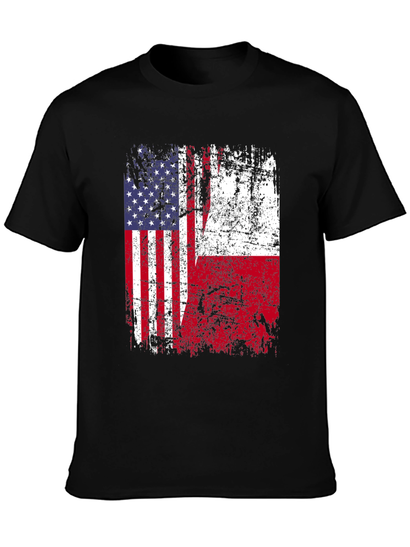 USA & Poland Flag T-Shirt