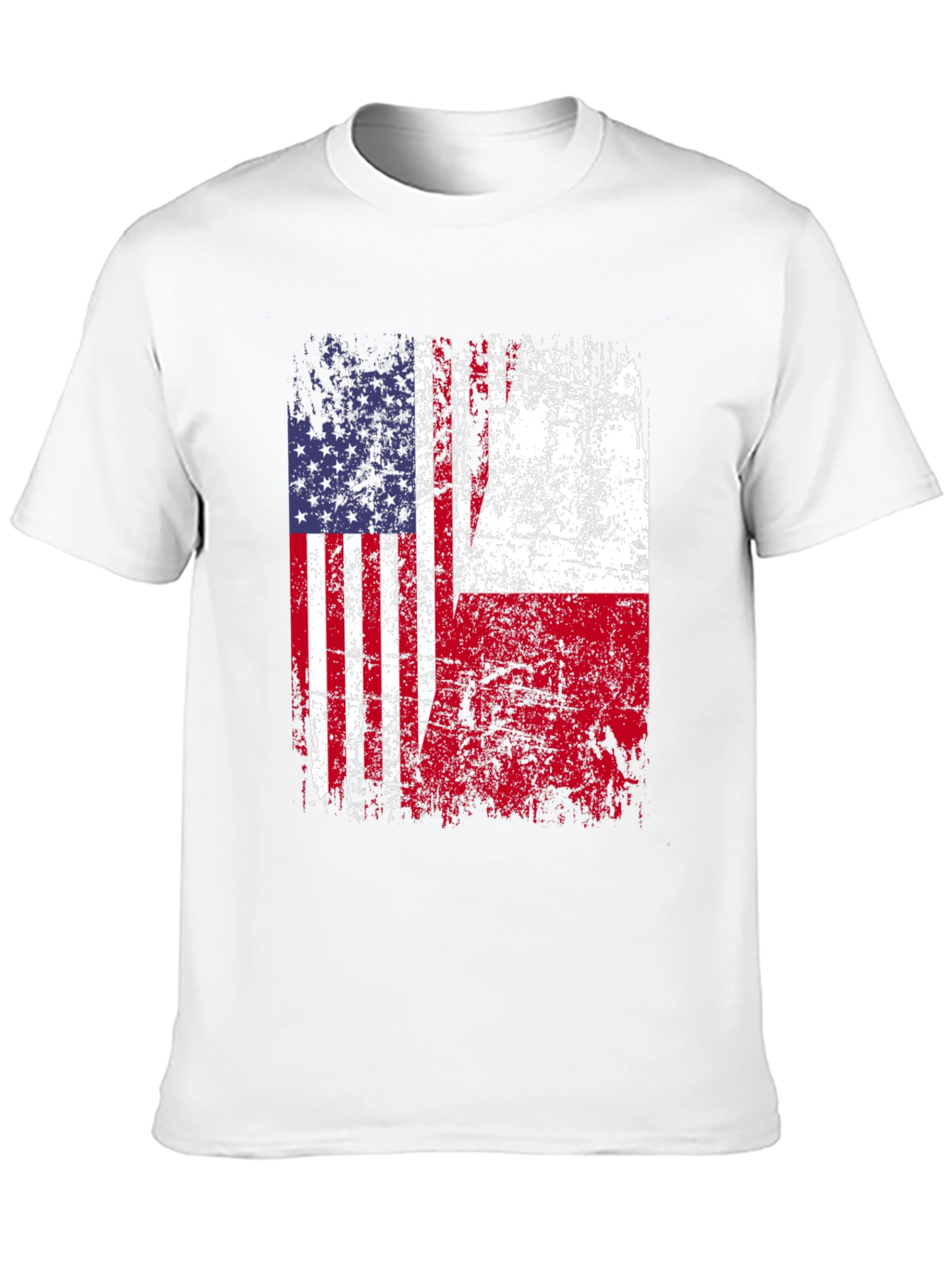 USA & Poland Flag T-Shirt