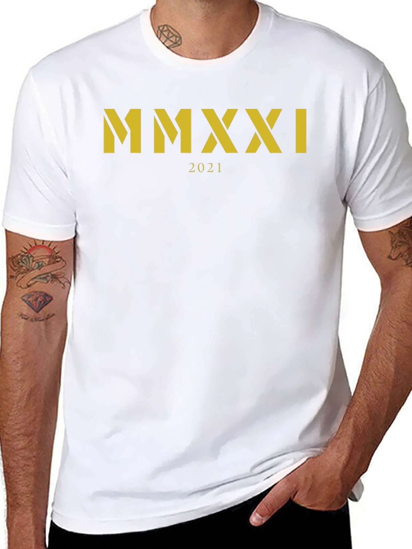 MMXXI 2021 T-Shirt Roman Numeral Graphic Tee