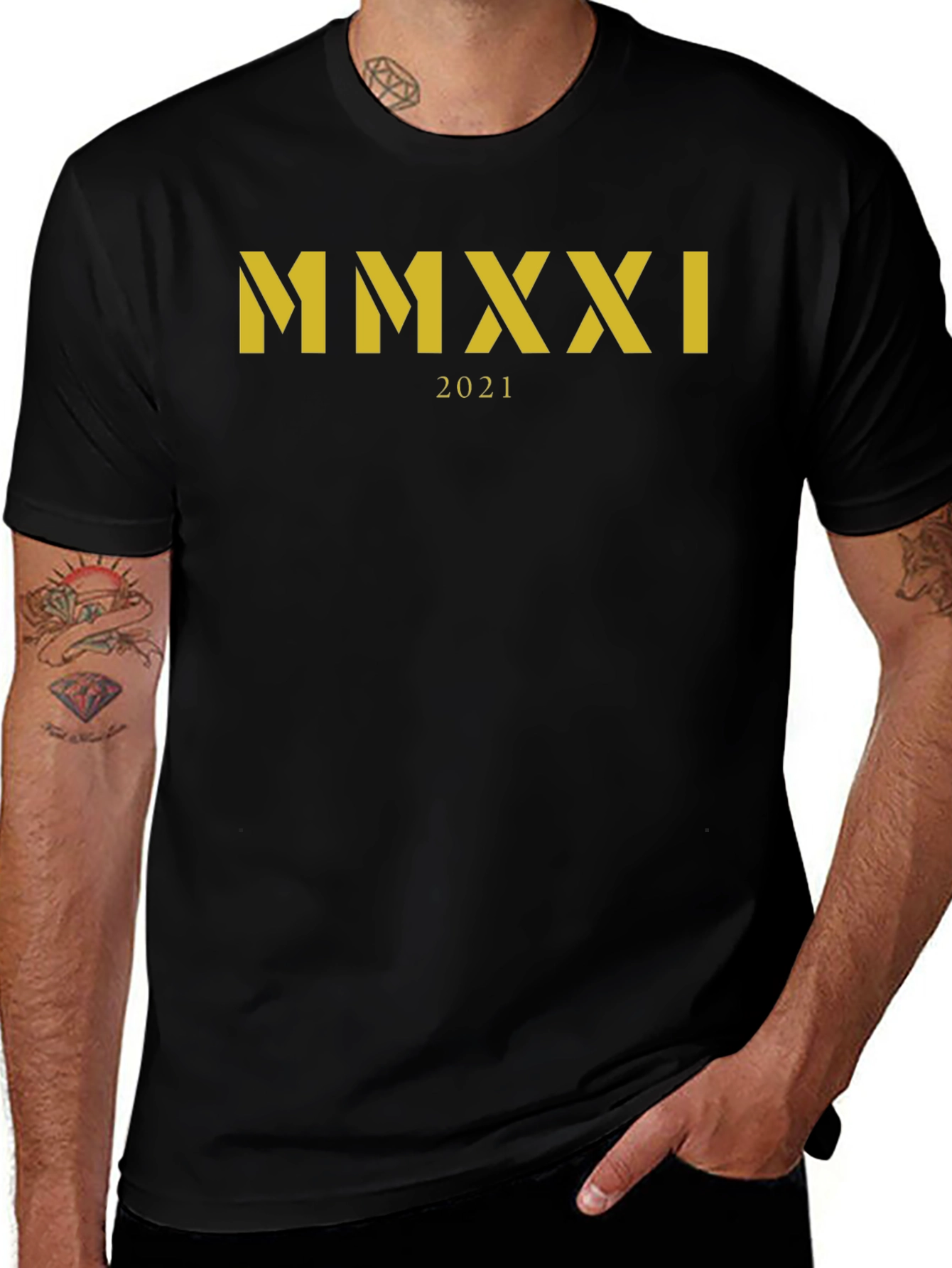 MMXXI 2021 T-Shirt Roman Numeral Graphic Tee