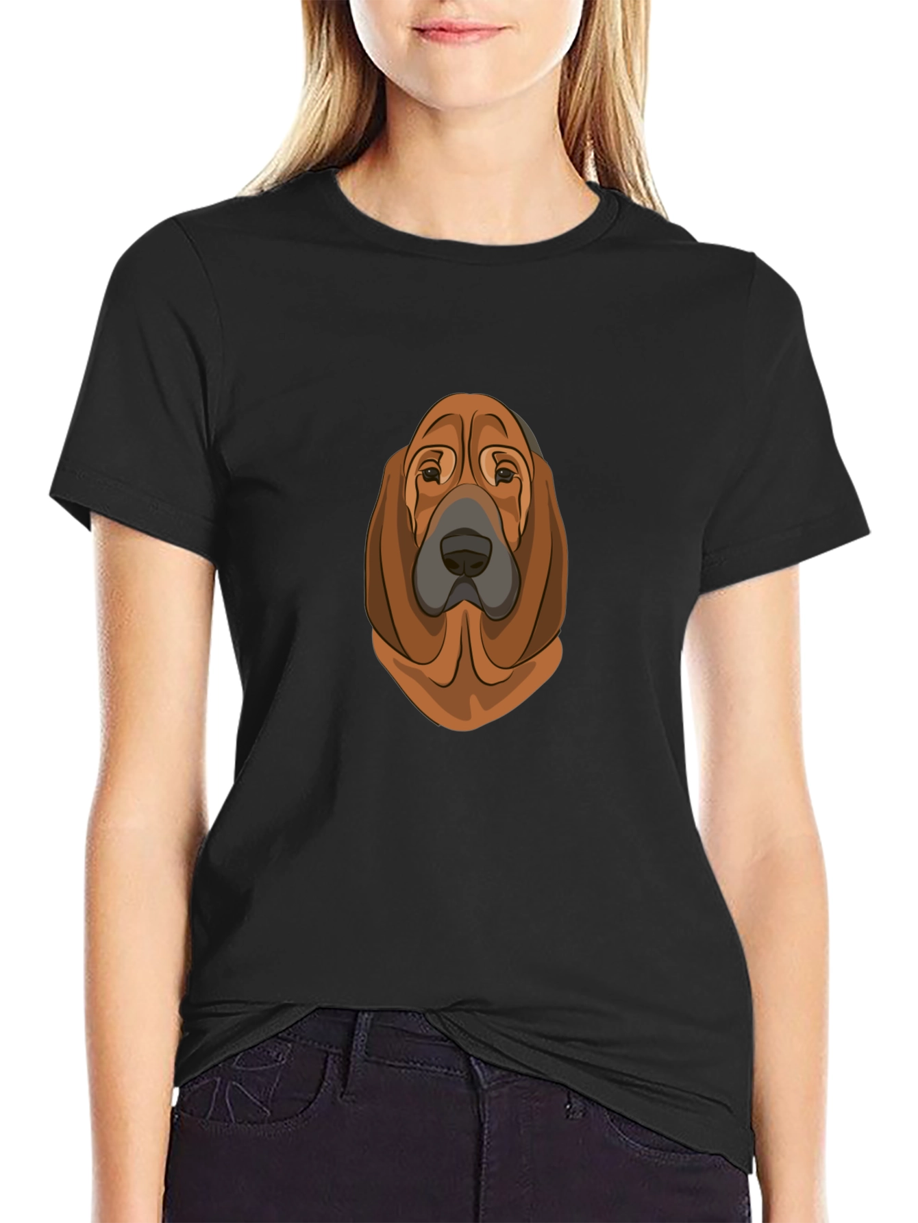 Dog Breed Graphic T-Shirt - Black