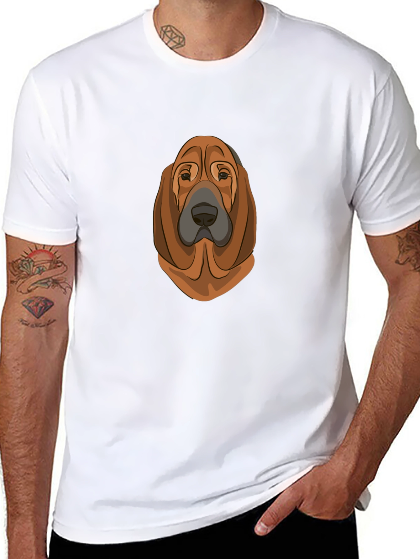 Dog Breed Graphic T-Shirt - Black