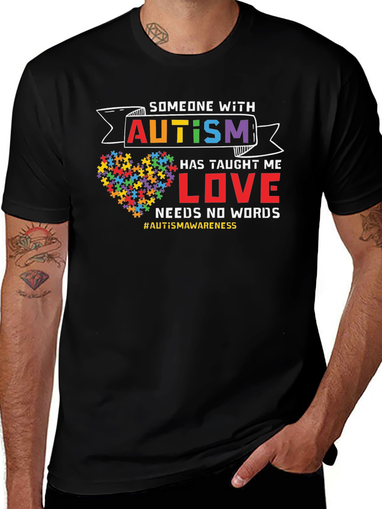Autism Awareness Love Graphic T-Shirt