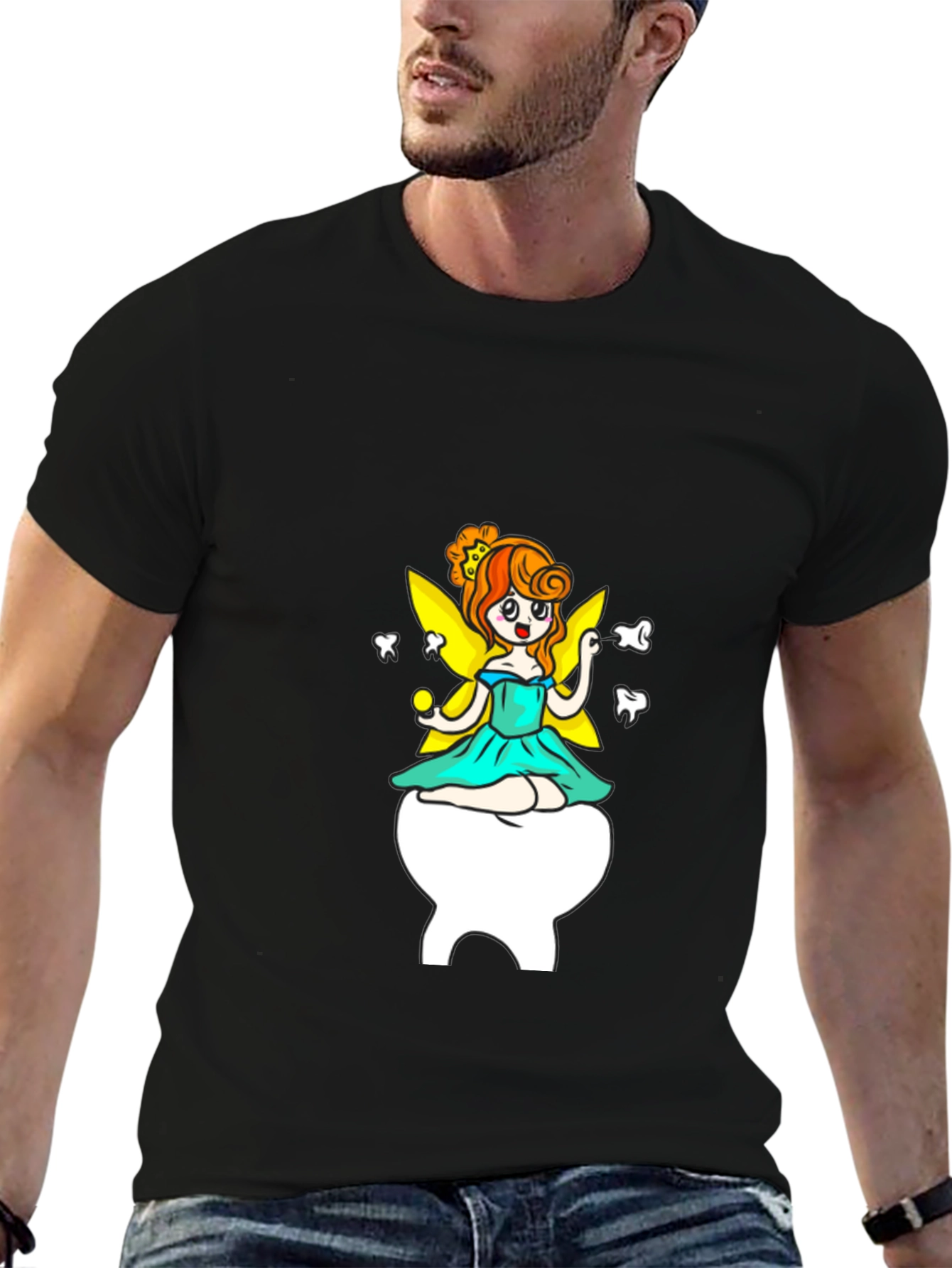 Tooth Fairy Graphic Tee - Black