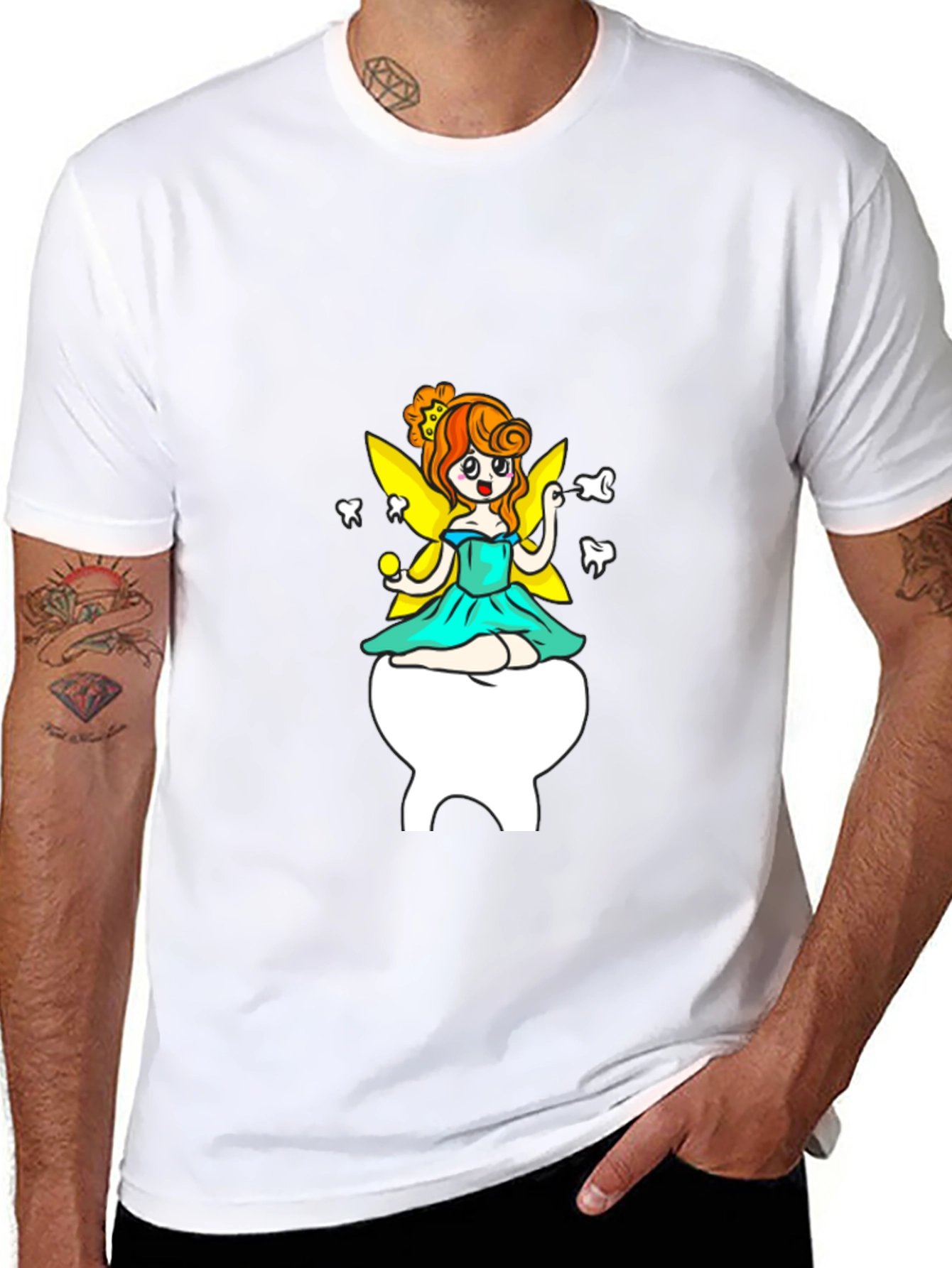 Tooth Fairy Graphic Tee - Black