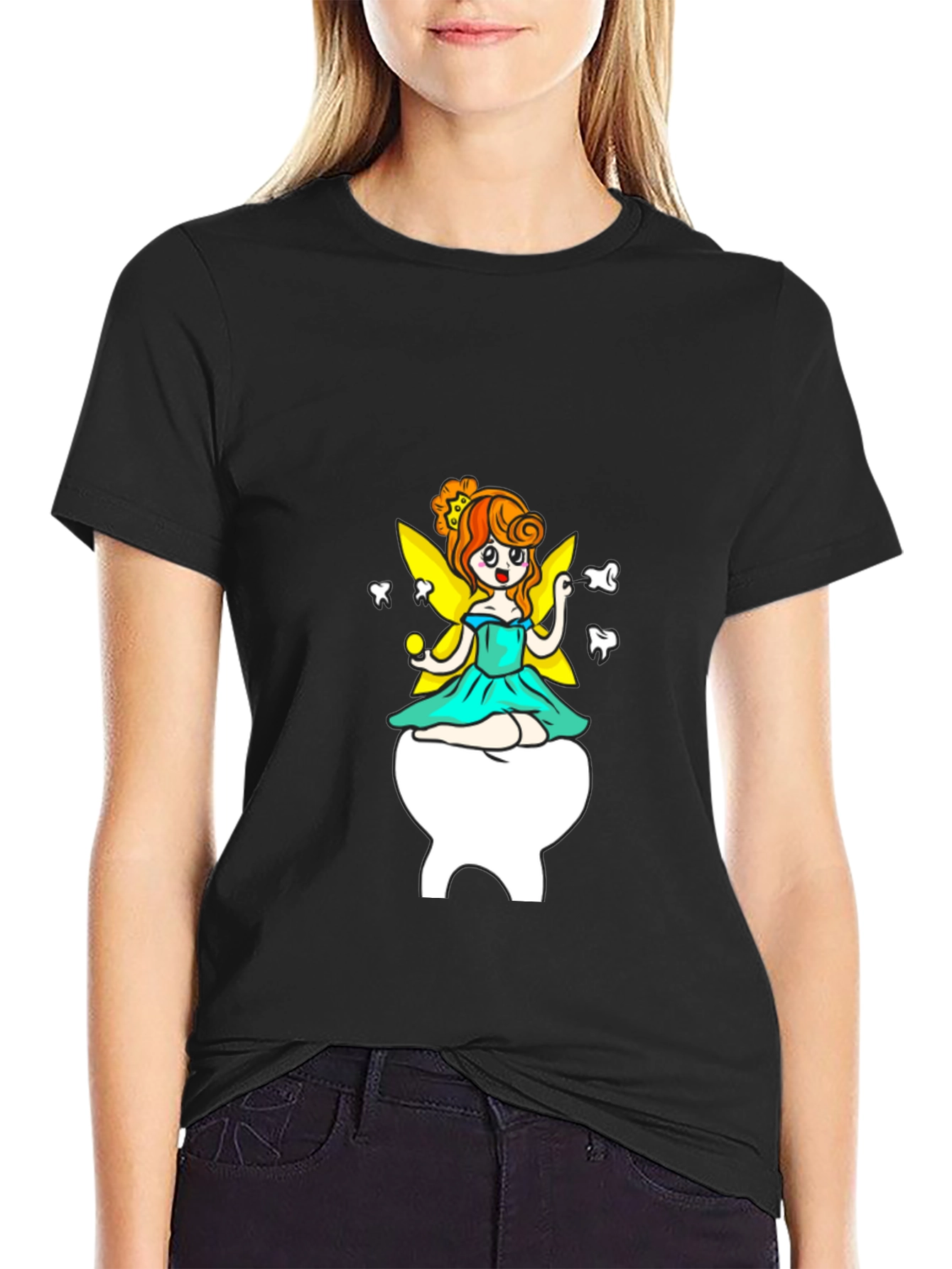 Tooth Fairy Graphic Tee - Black