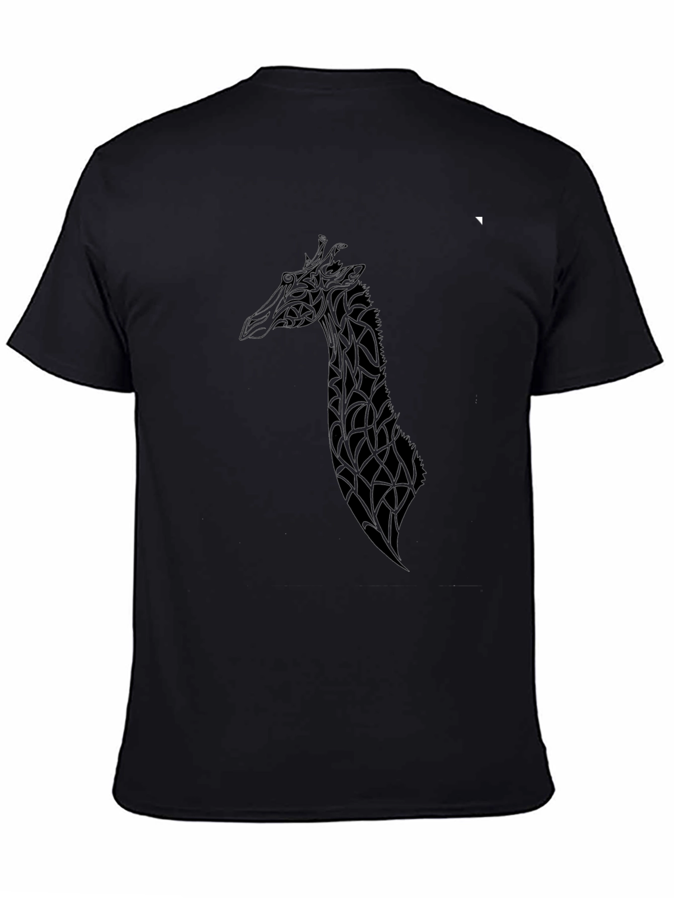 Stylish Black Giraffe Graphic Tee