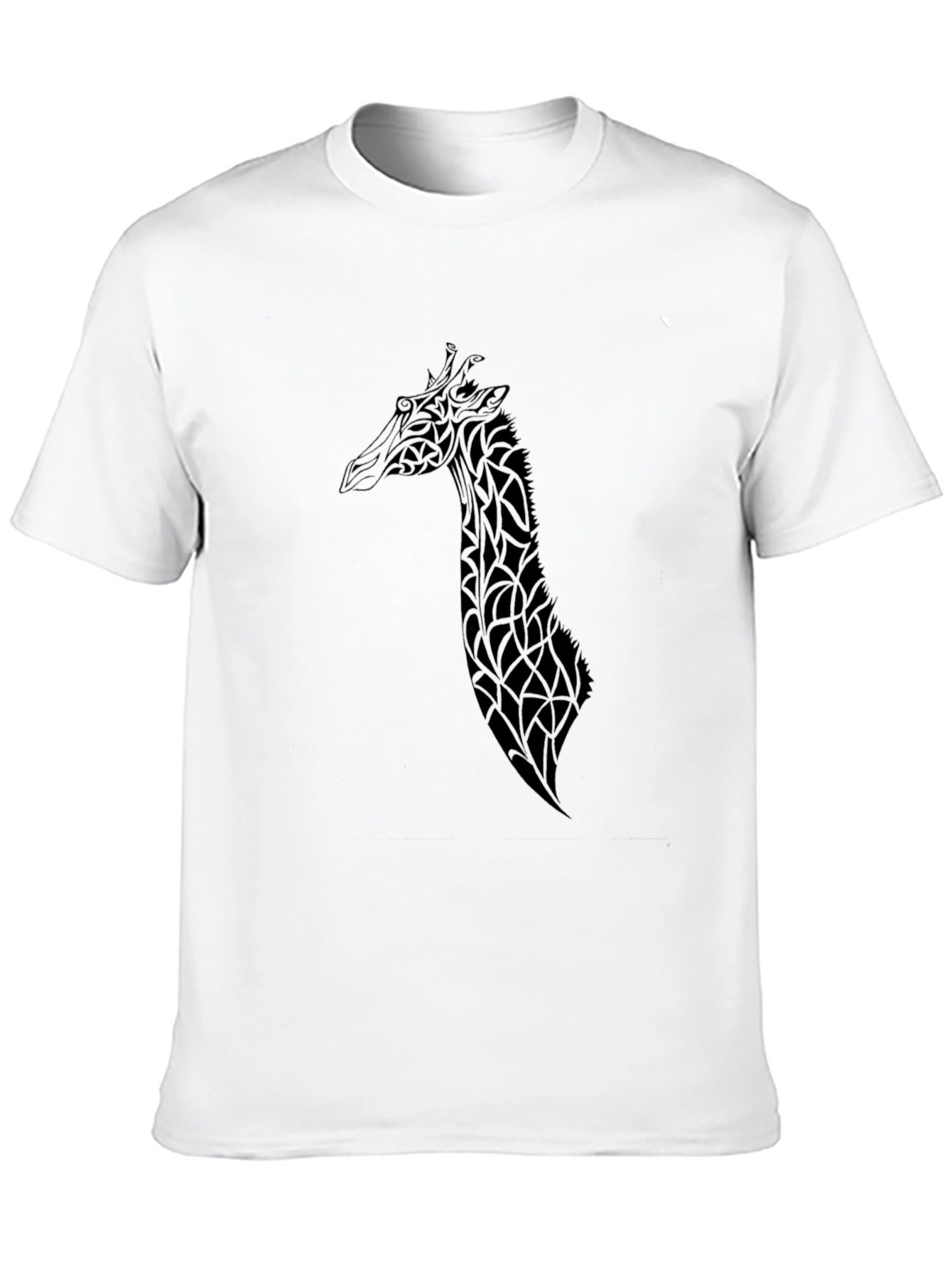 Stylish Black Giraffe Graphic Tee