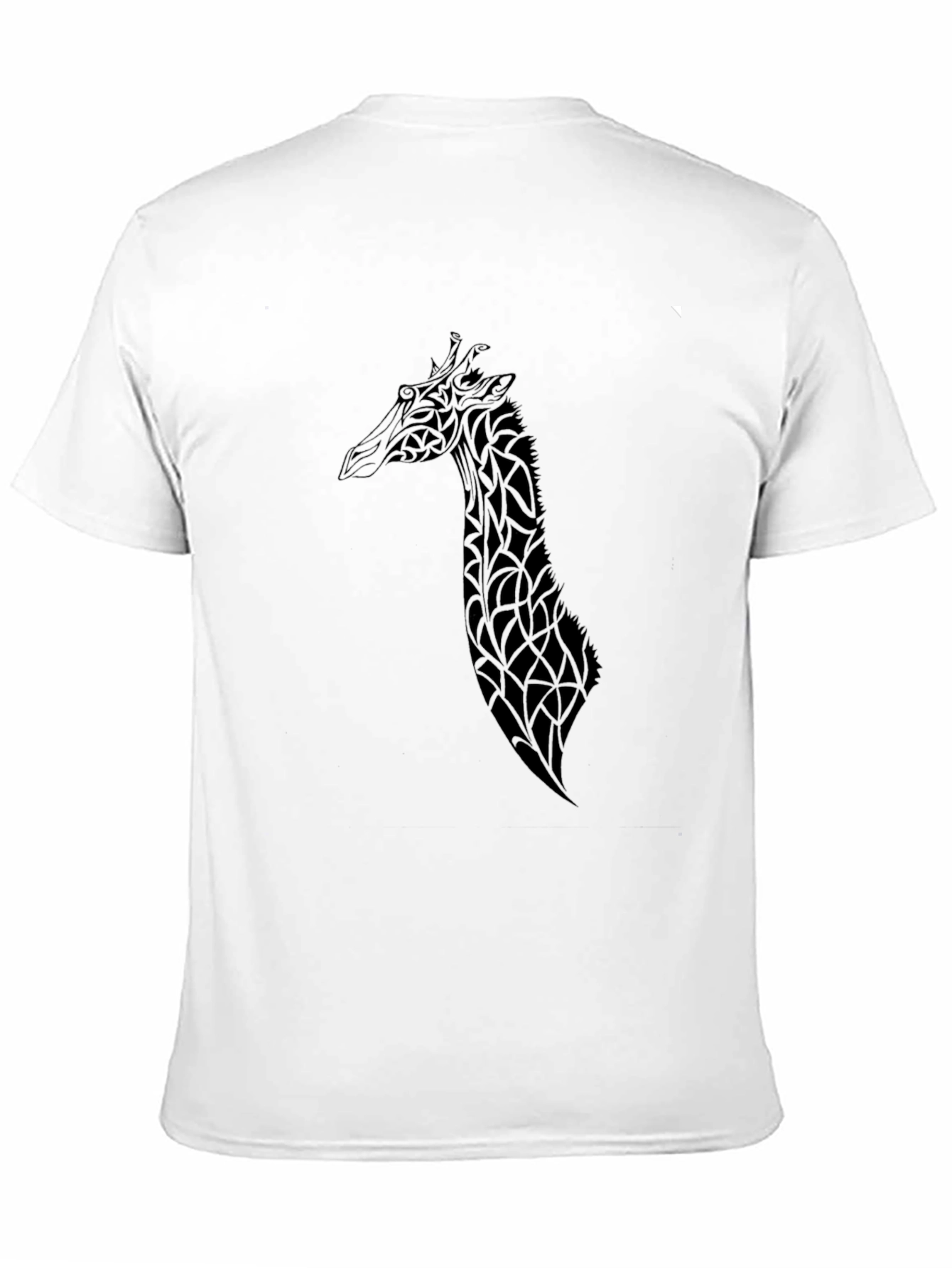 Stylish Black Giraffe Graphic Tee