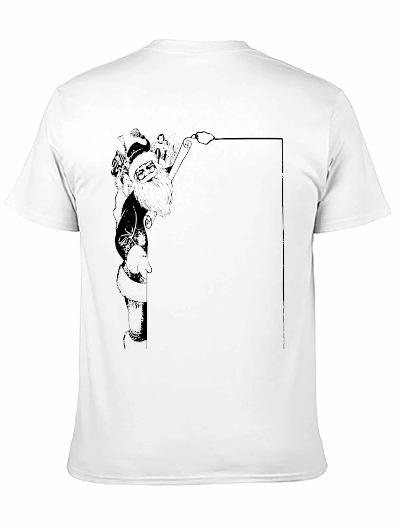 Santas List Tee - Black Graphic T-Shirt