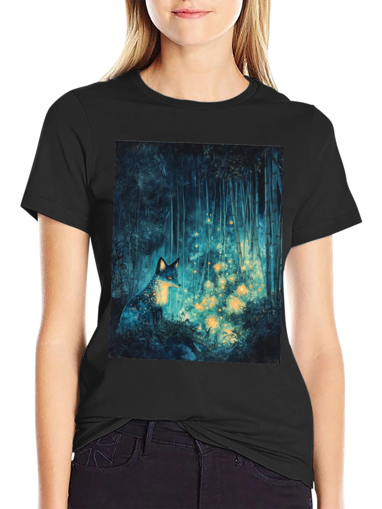 Mystic Fox Forest Graphic Tee
