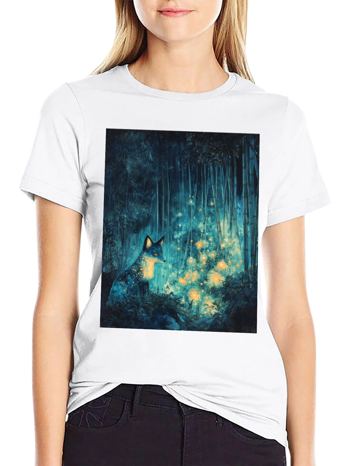 Mystic Fox Forest Graphic Tee
