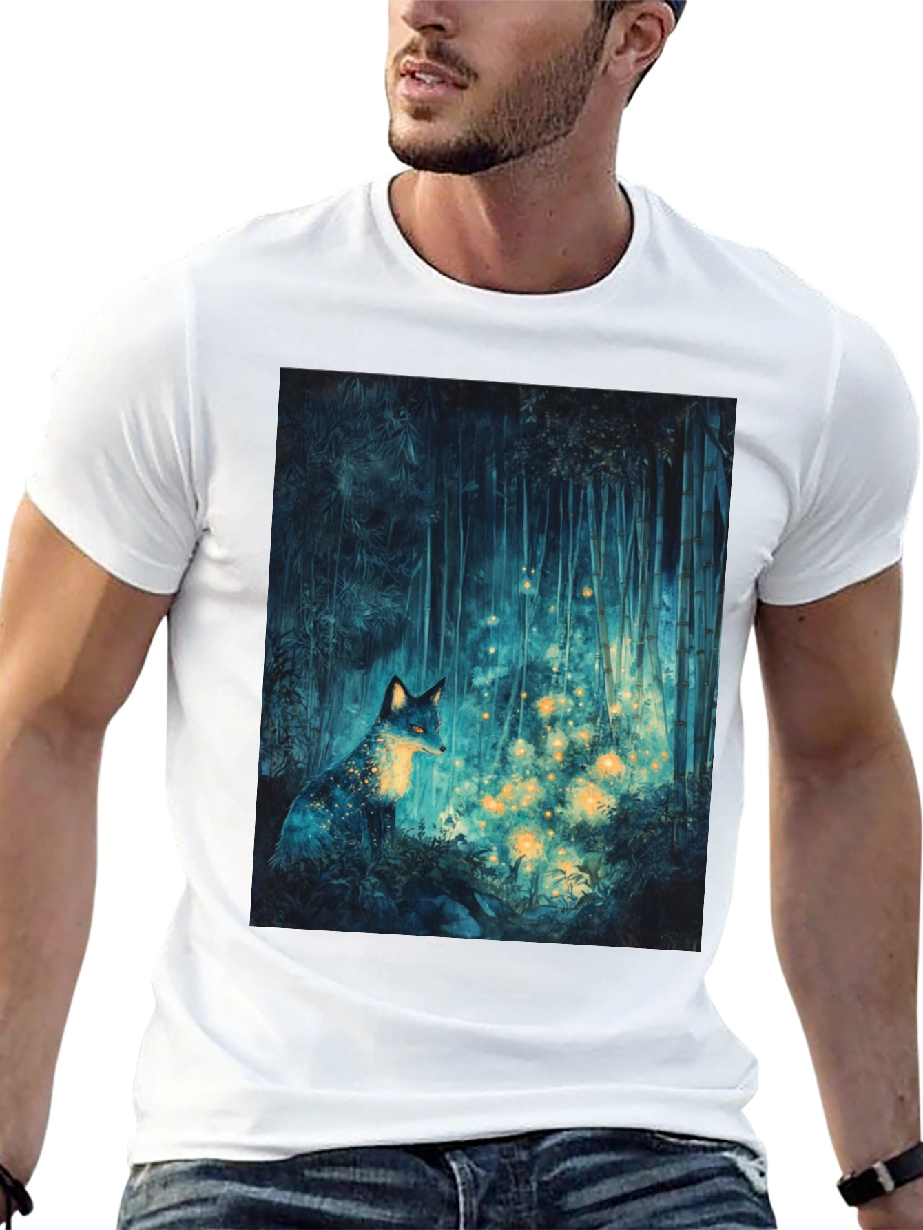 Mystic Fox Forest Graphic Tee
