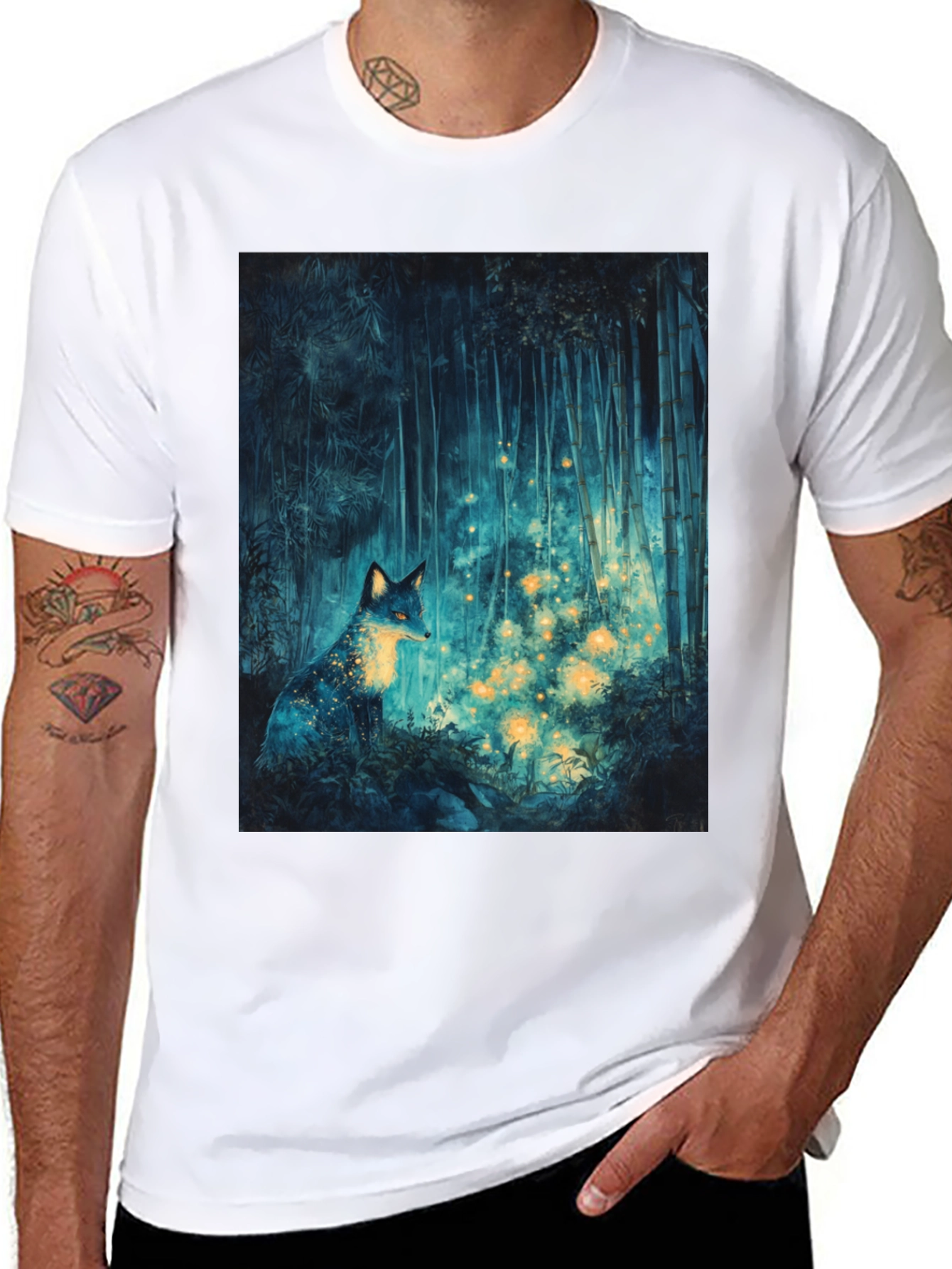 Mystic Fox Forest Graphic Tee