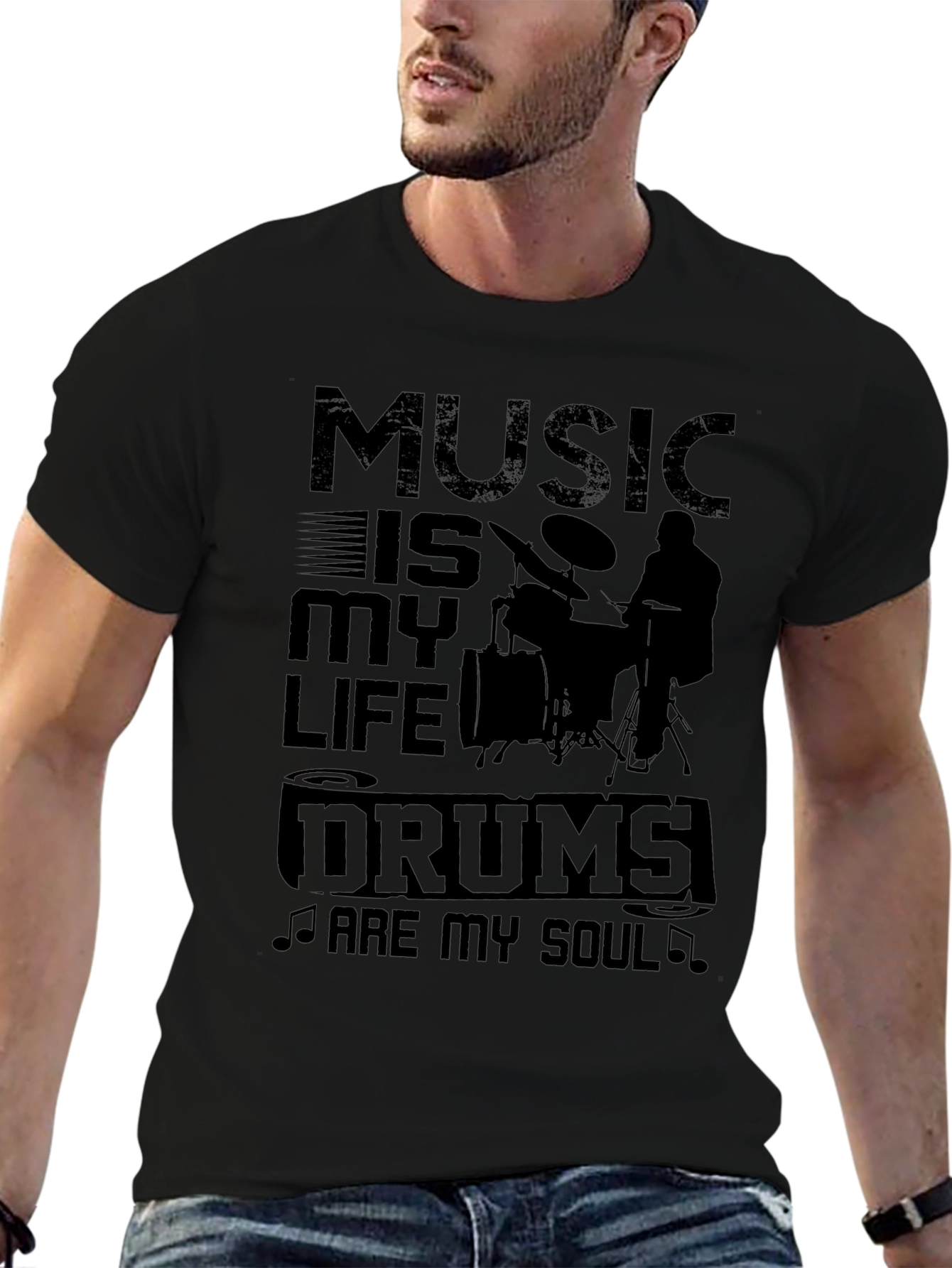 Music Is My Life Drums Are My Soul T-Shirt