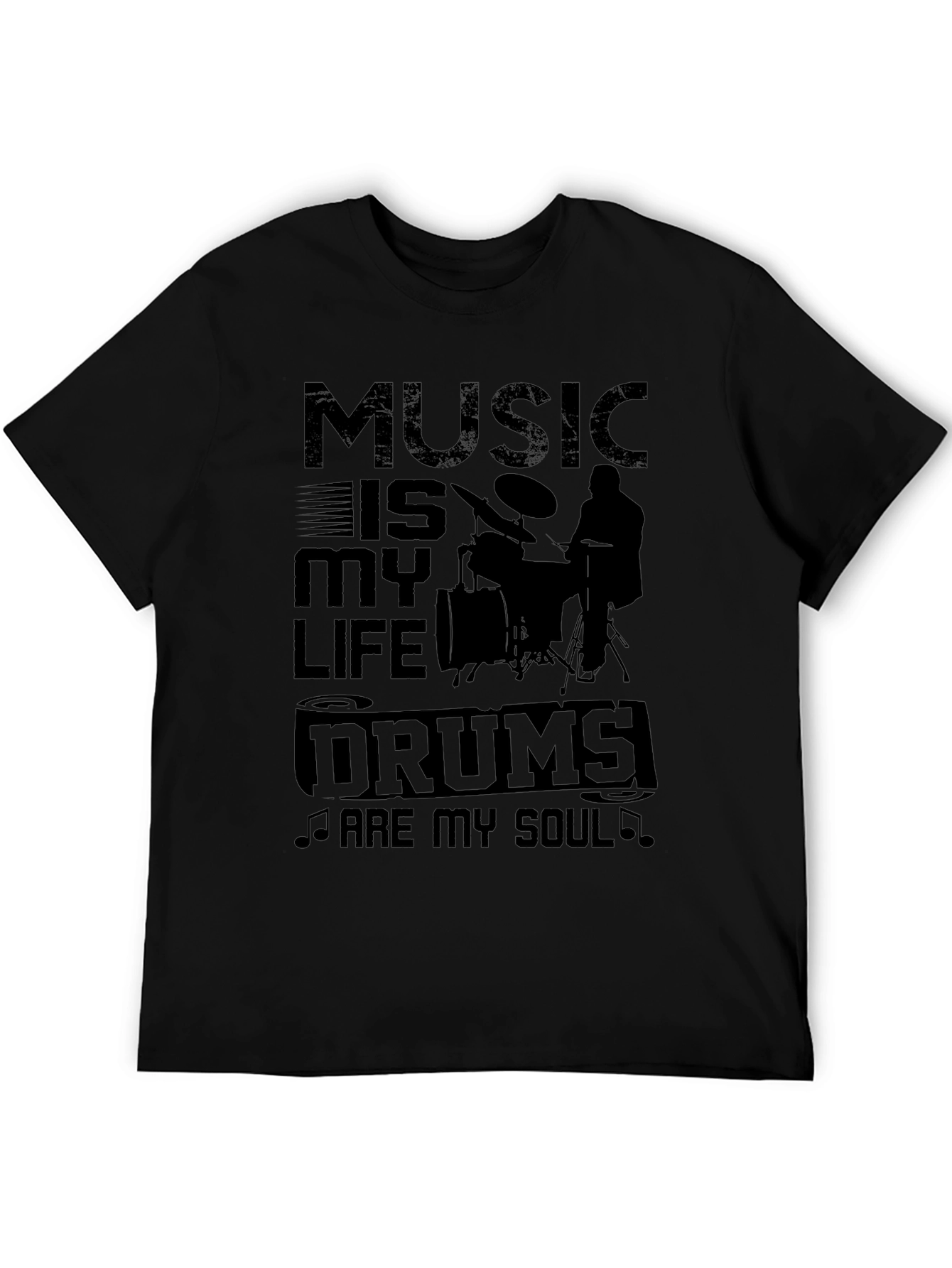 Music Is My Life Drums Are My Soul T-Shirt
