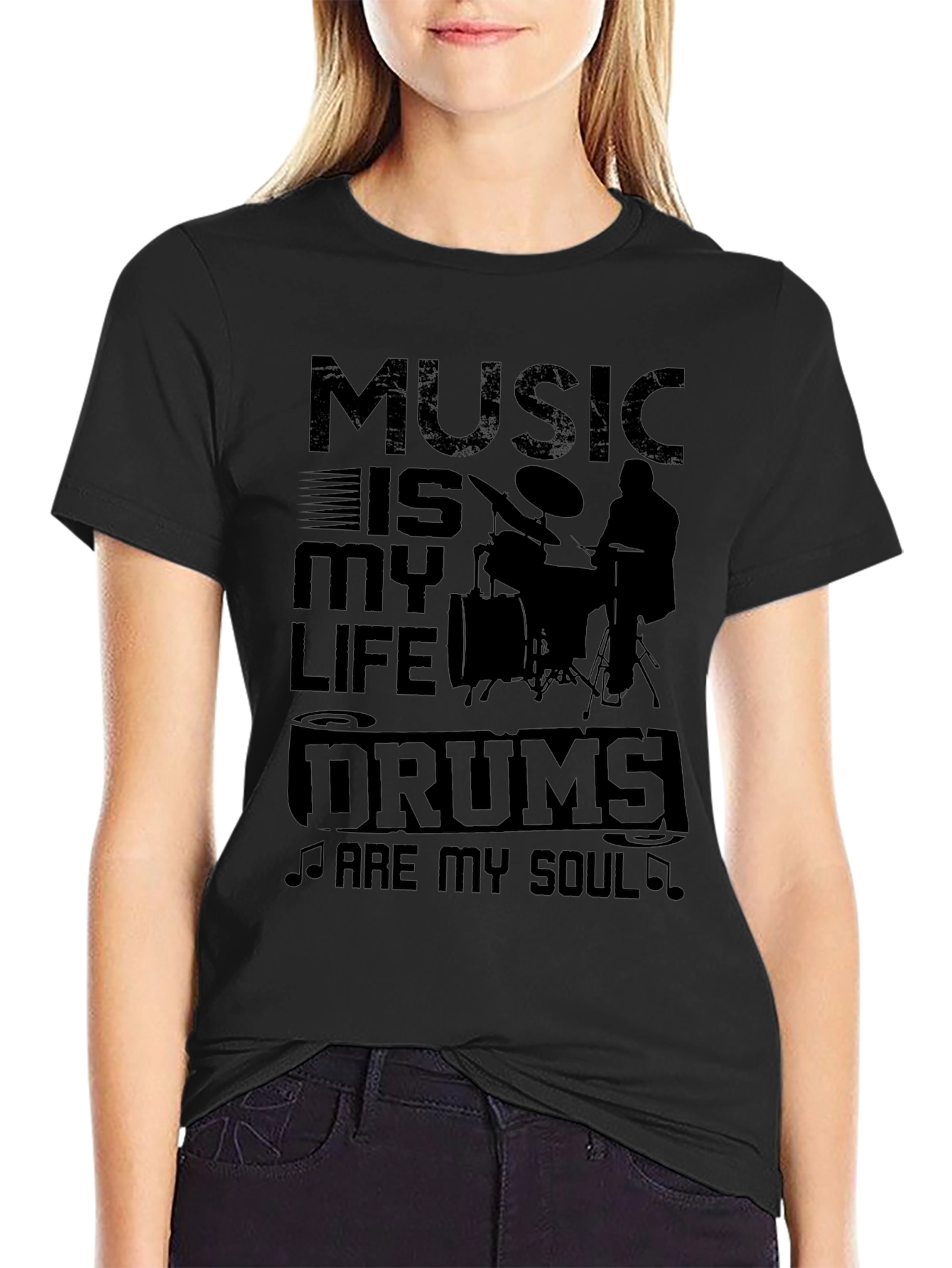 Music Is My Life Drums Are My Soul T-Shirt