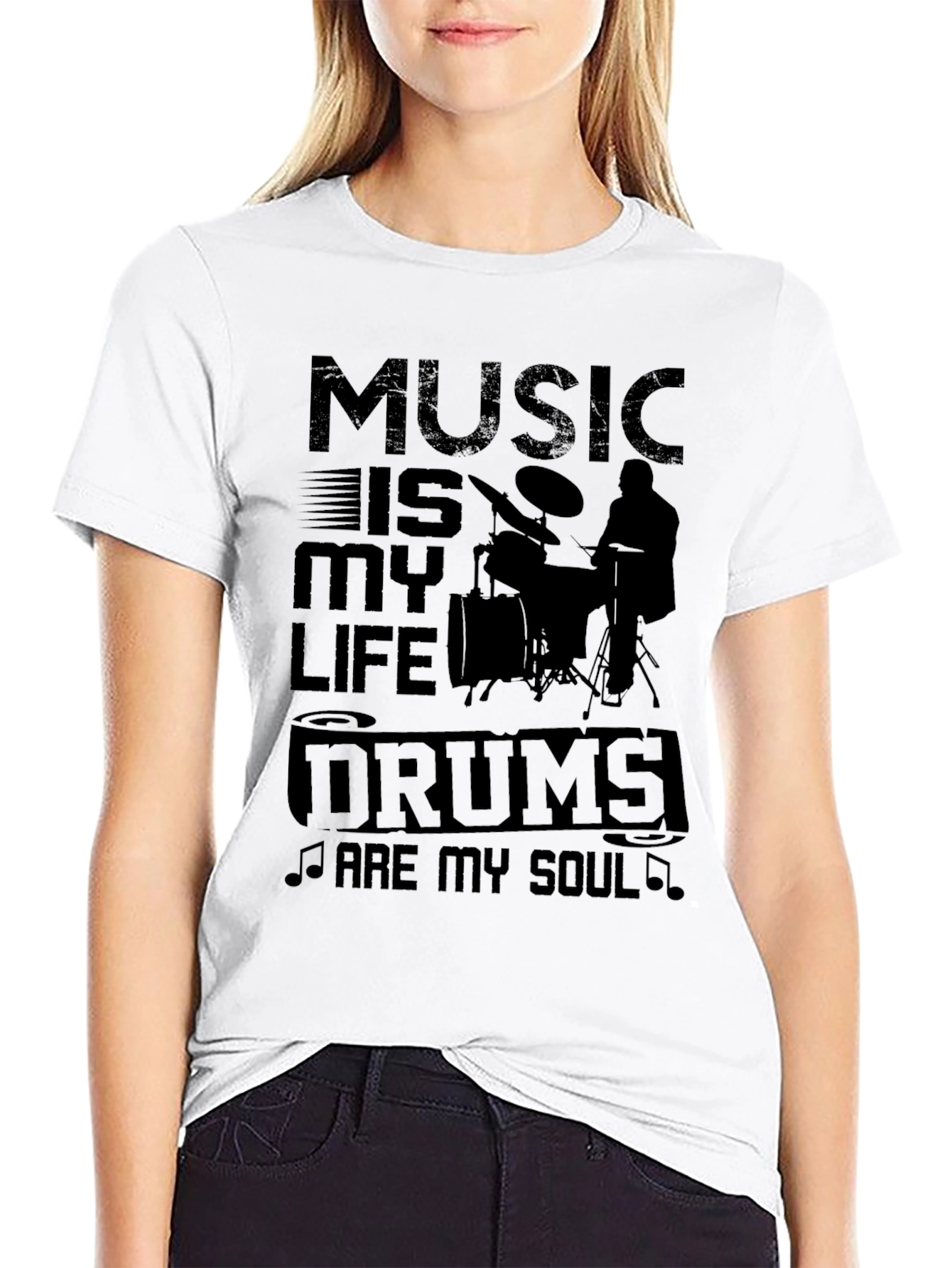 Music Is My Life Drums Are My Soul T-Shirt
