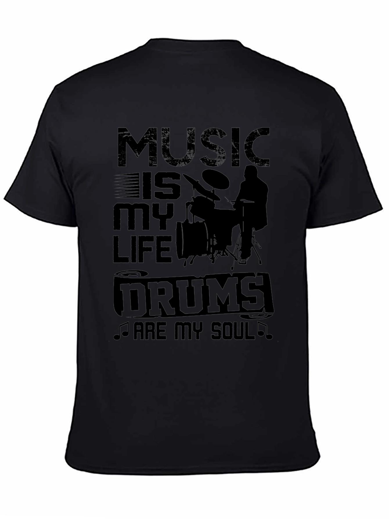 Music Is My Life Drums Are My Soul T-Shirt