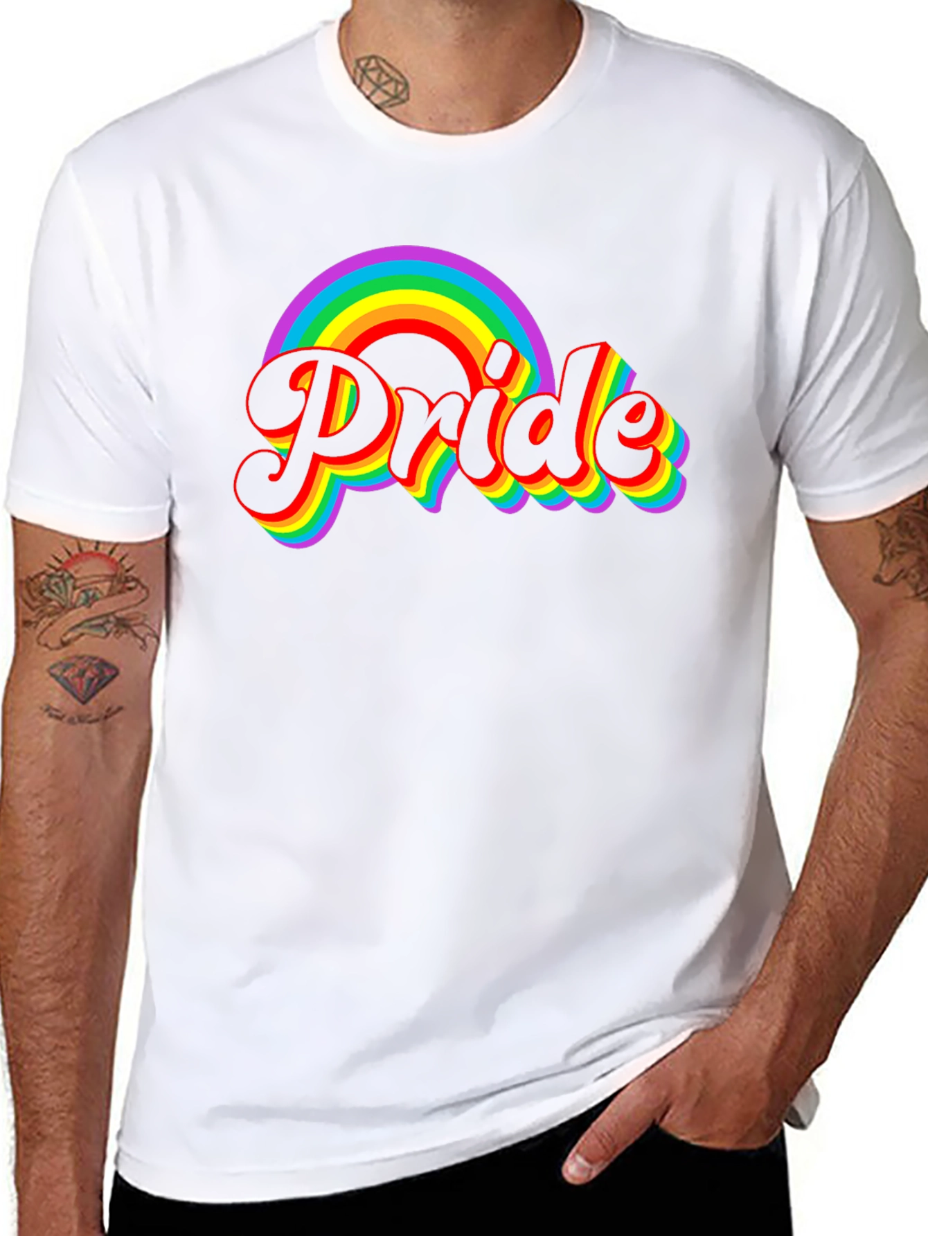 Pride Rainbow Graphic T-Shirt