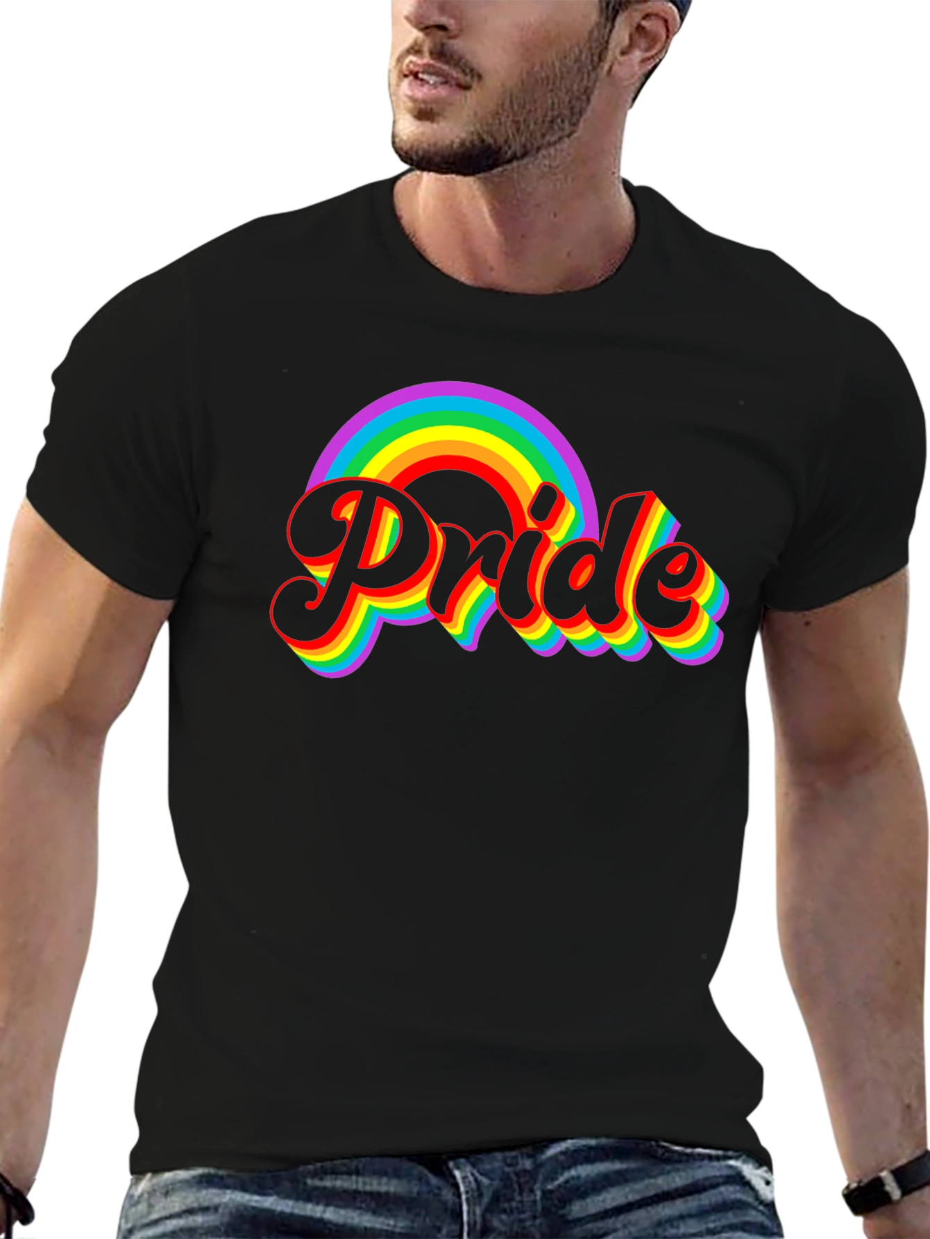 Pride Rainbow Graphic T-Shirt