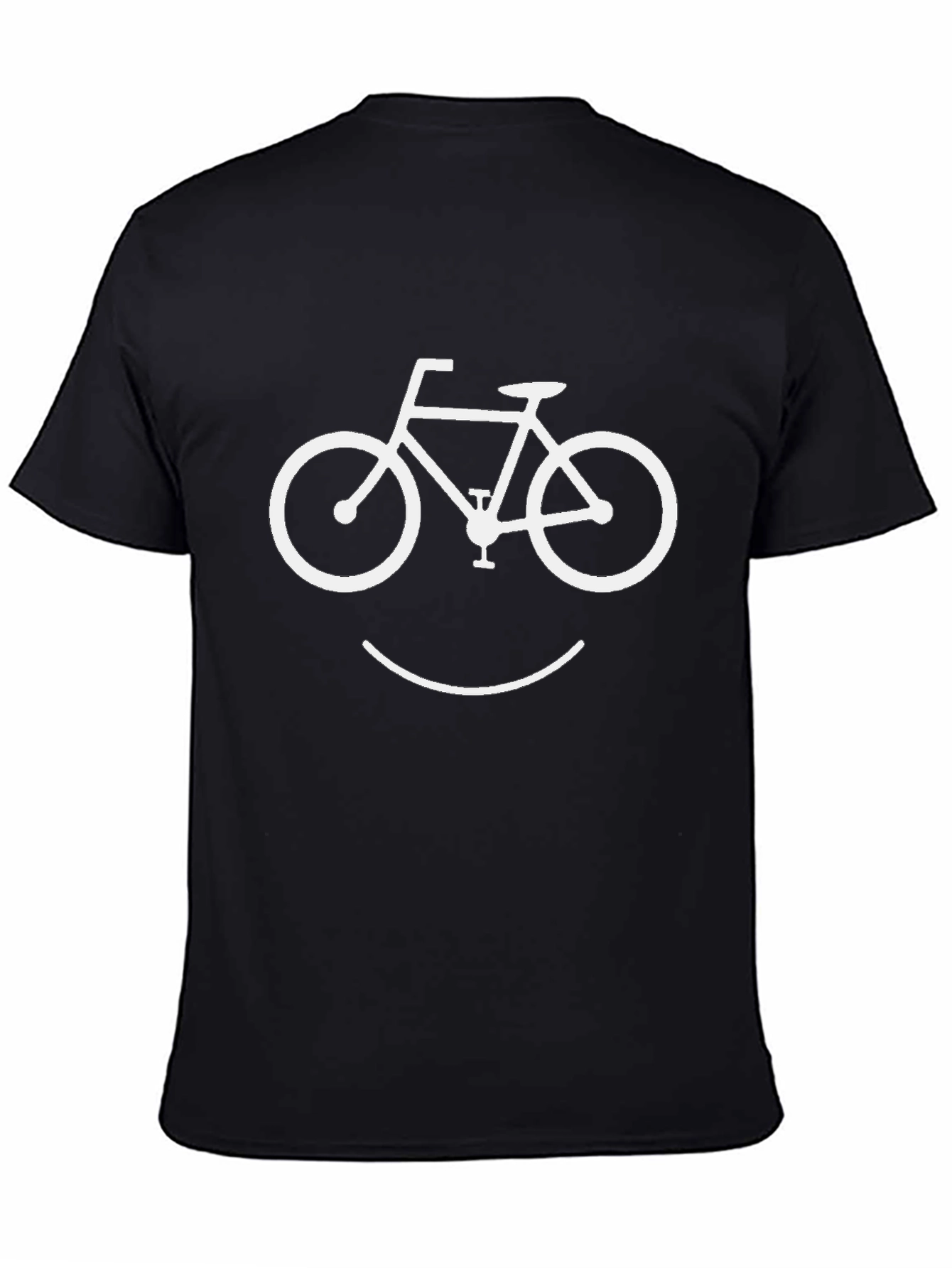 Bike Smile Graphic T-Shirt - Cool Casual Tee