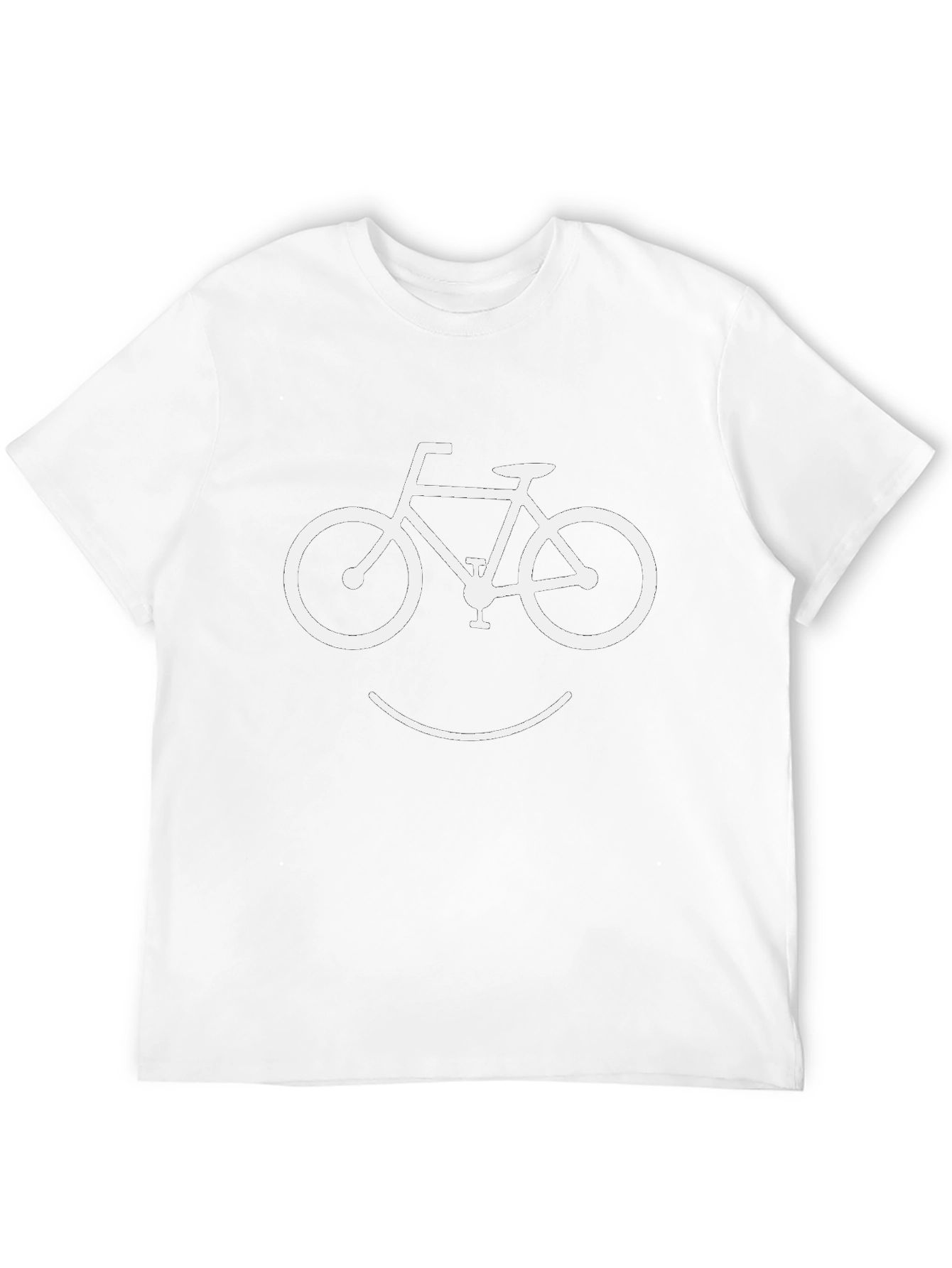 Bike Smile Graphic T-Shirt - Cool Casual Tee