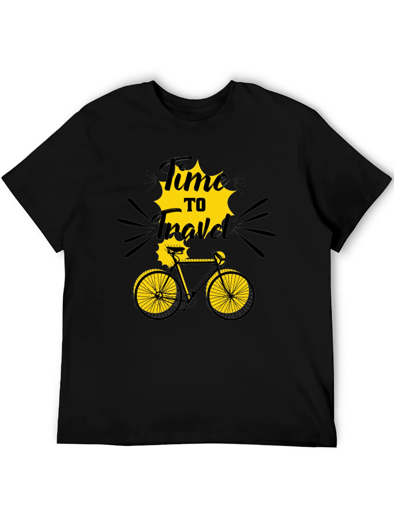Time to Travel Graphic T-Shirt - Bike Adventure