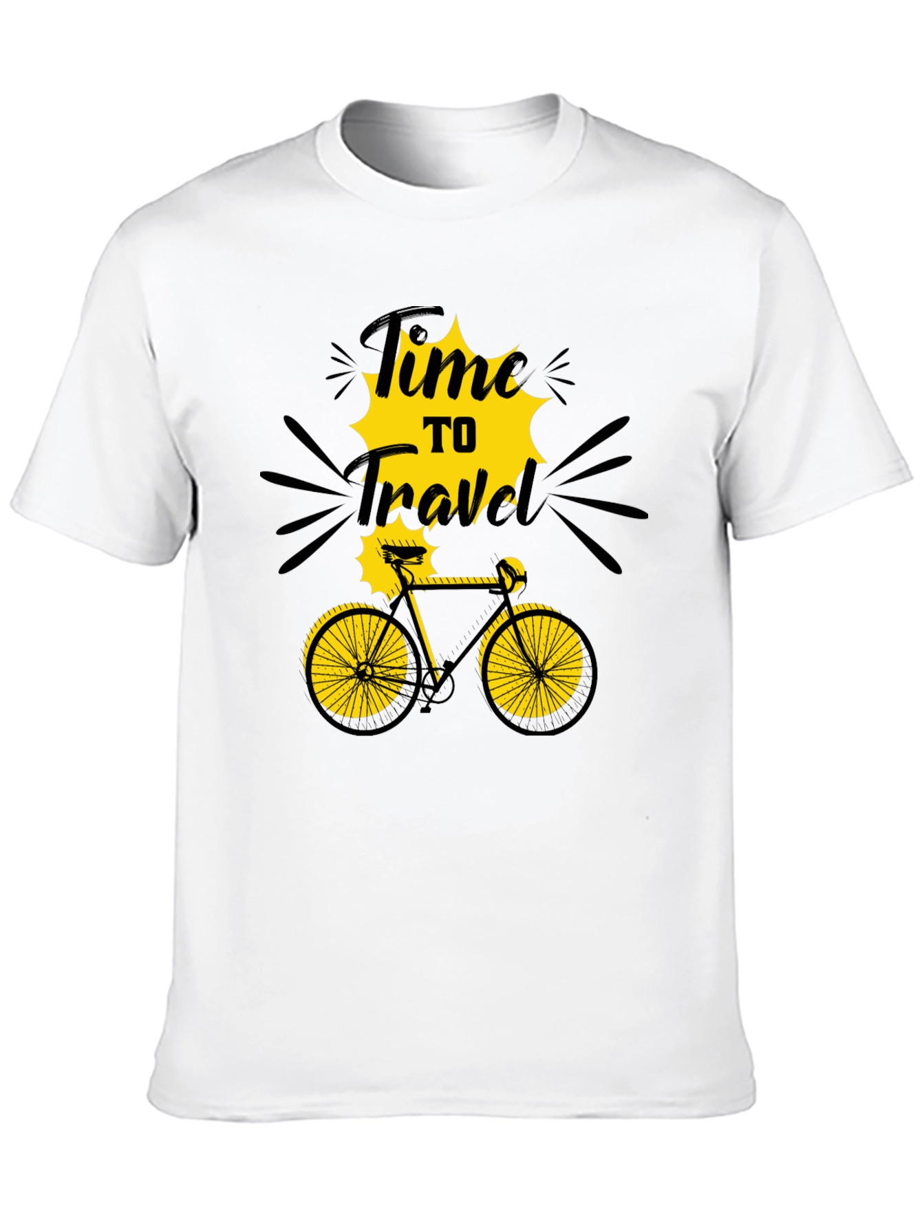 Time to Travel Graphic T-Shirt - Bike Adventure