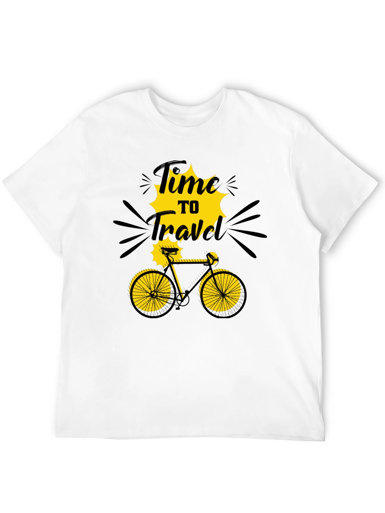 Time to Travel Graphic T-Shirt - Bike Adventure