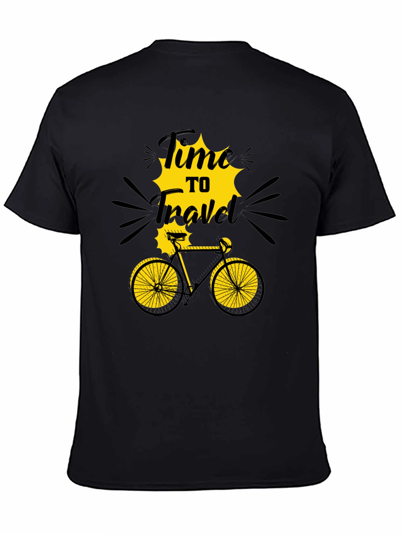 Time to Travel Graphic T-Shirt - Bike Adventure