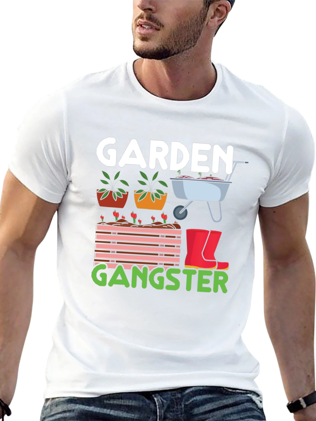 Garden Gangster T-Shirt - Gardening Humor Tee