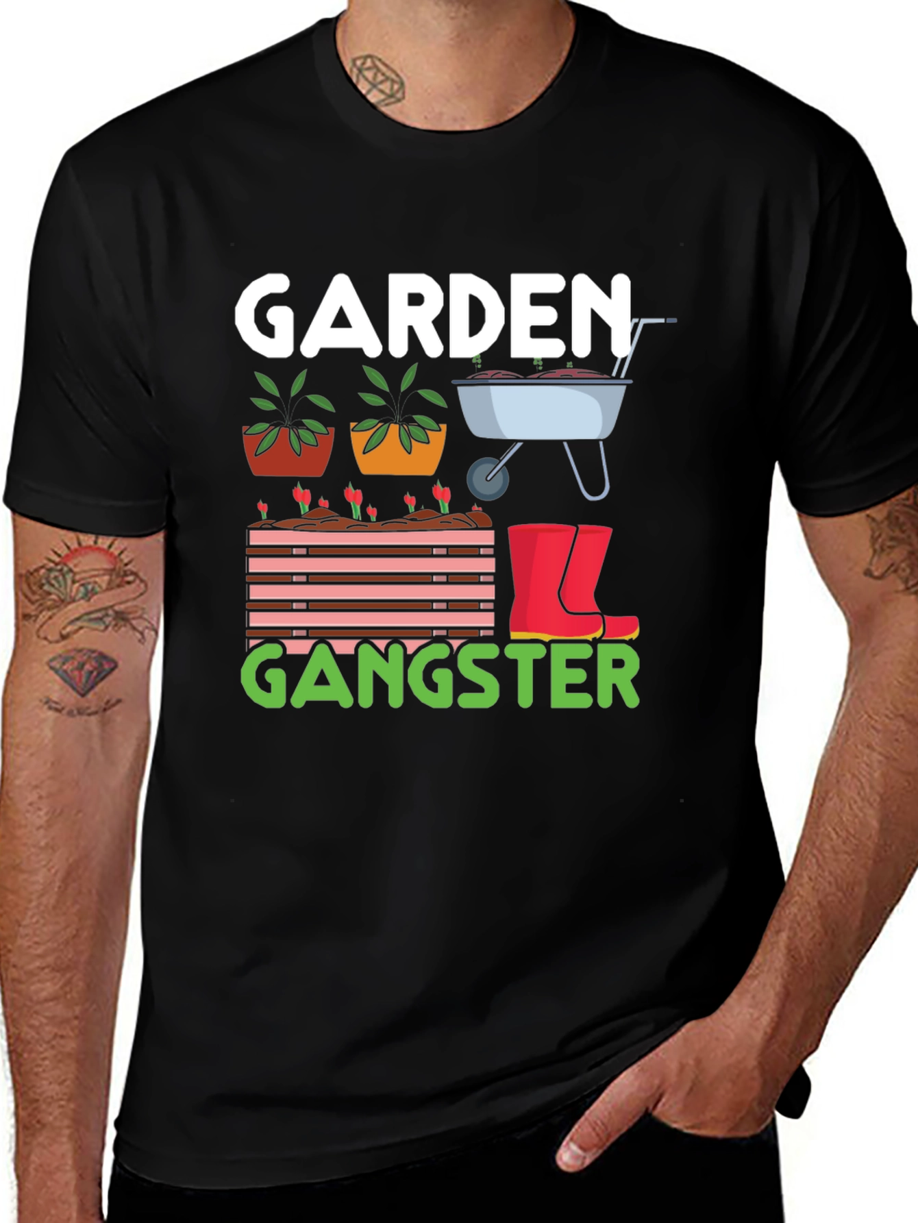 Garden Gangster T-Shirt - Gardening Humor Tee