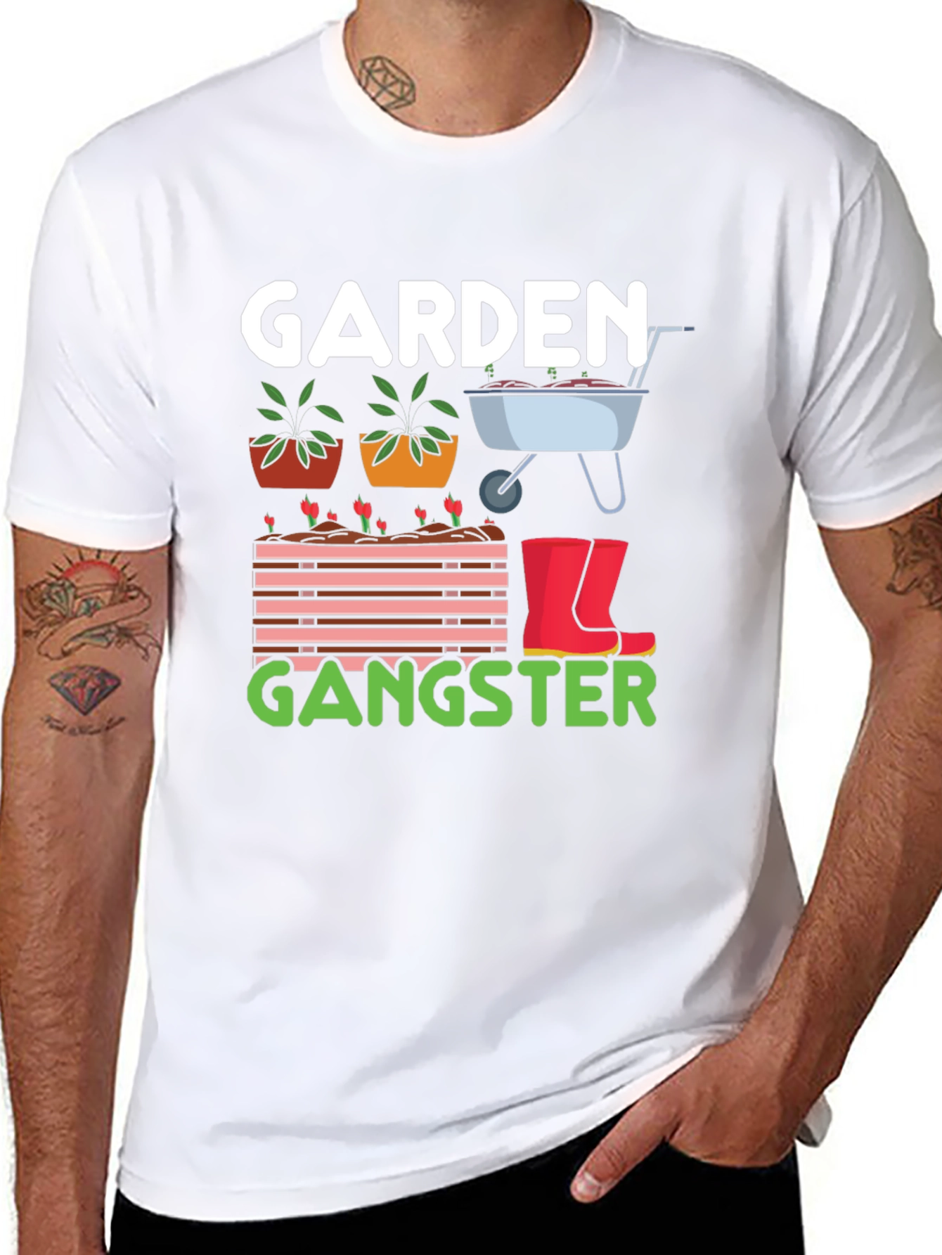 Garden Gangster T-Shirt - Gardening Humor Tee