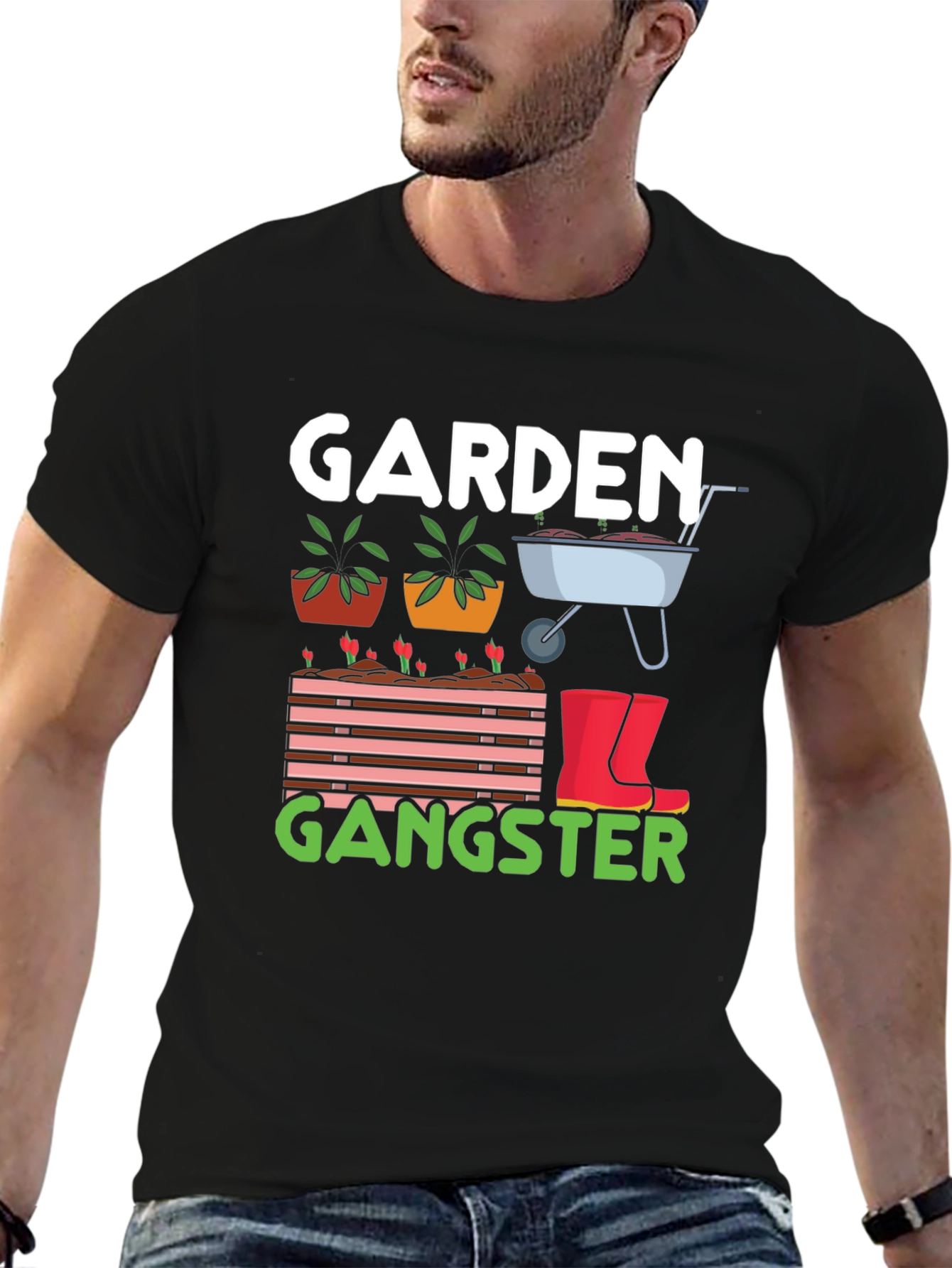 Garden Gangster T-Shirt - Gardening Humor Tee