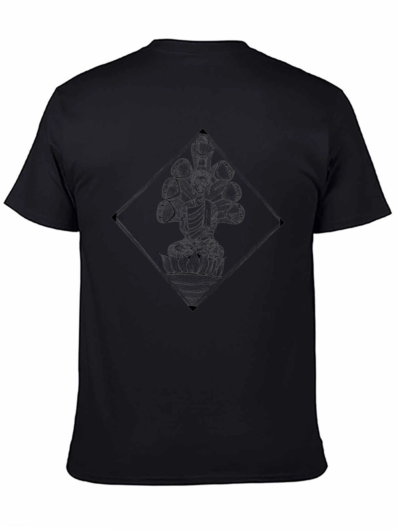 Graphic Print Black T-Shirt - Mens Fashion