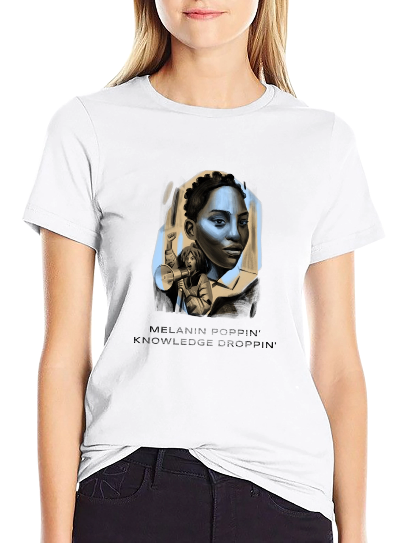 Melanin Poppin Knowledge Drop T-Shirt