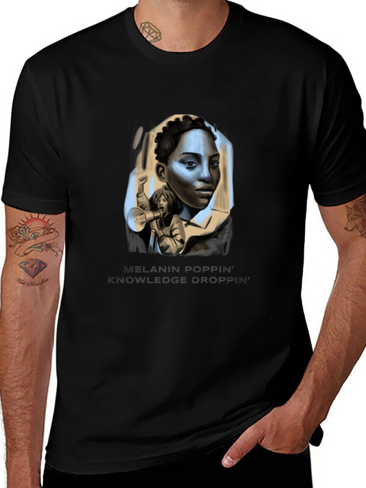 Melanin Poppin Knowledge Drop T-Shirt