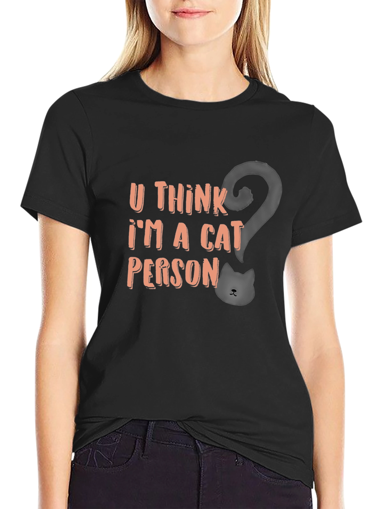 Cat Person T-Shirt - Funny Graphic Tee