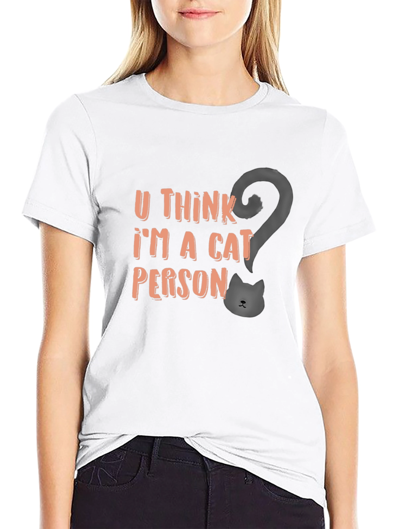 Cat Person T-Shirt - Funny Graphic Tee