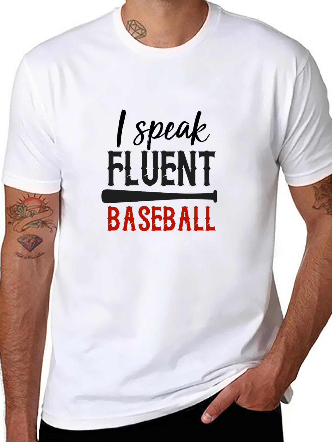 Fluent Baseball T-Shirt - Sporty Casual Tee