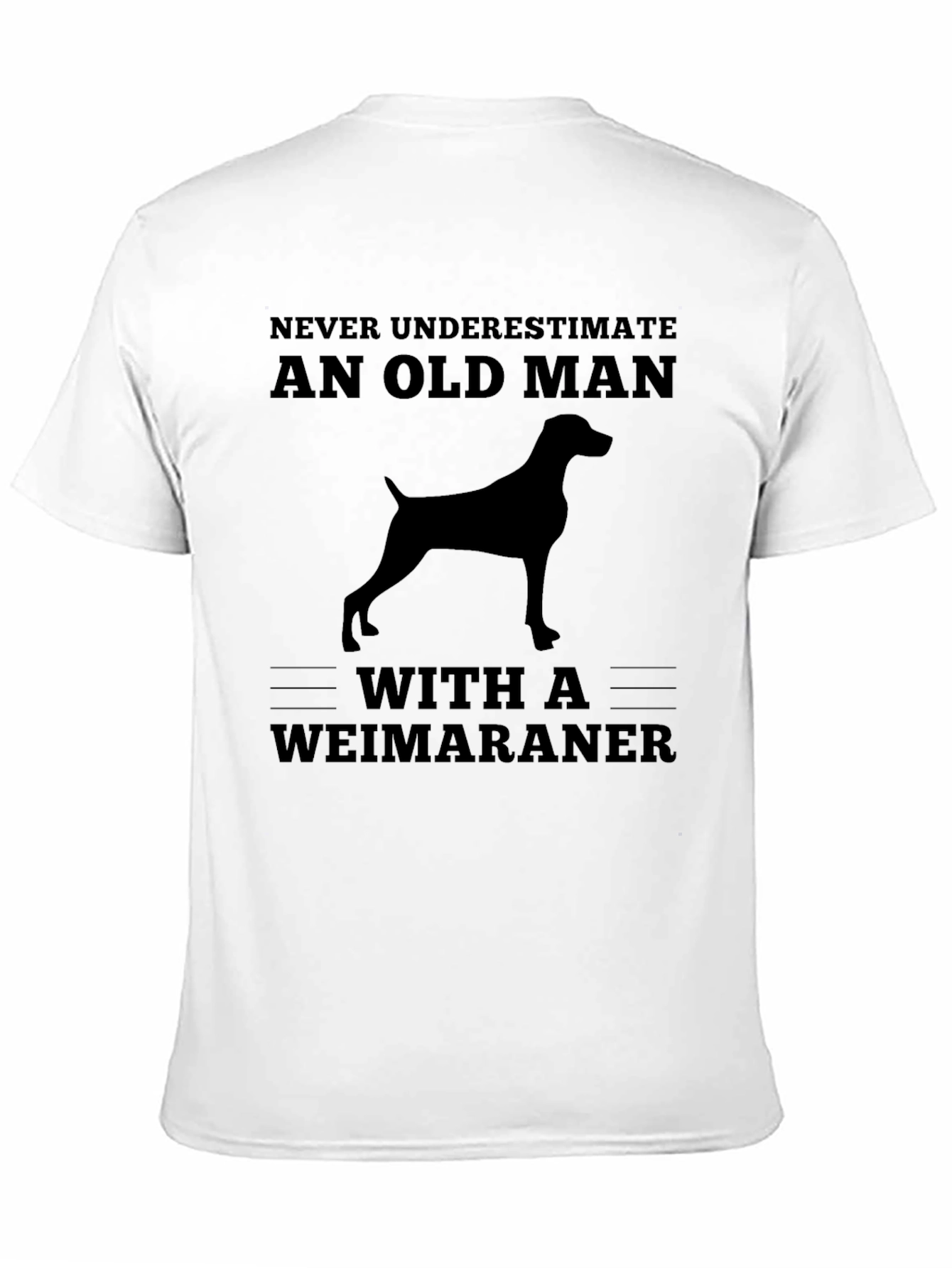 Weimaraner Dog Old Man T-Shirt
