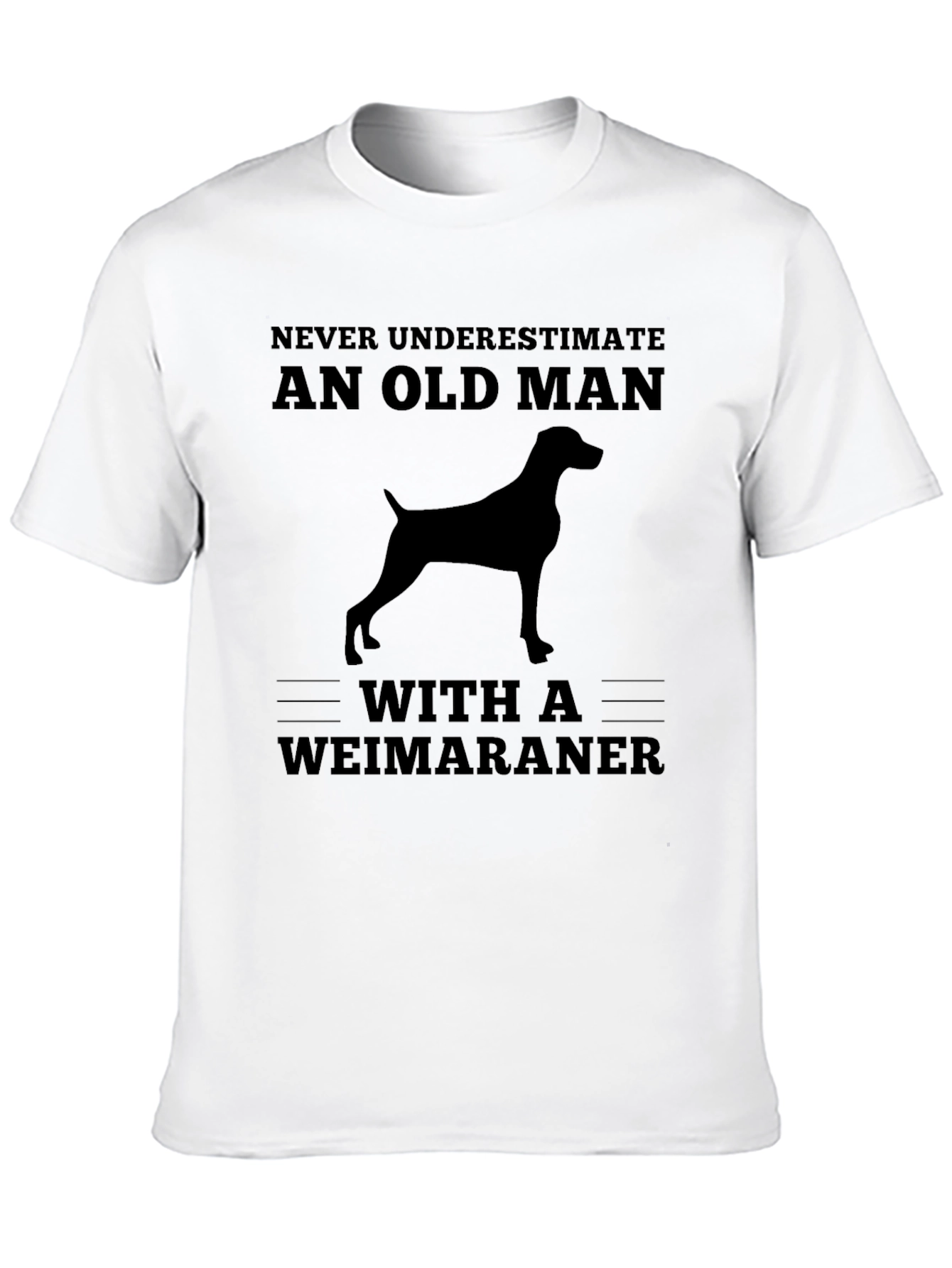 Weimaraner Dog Old Man T-Shirt