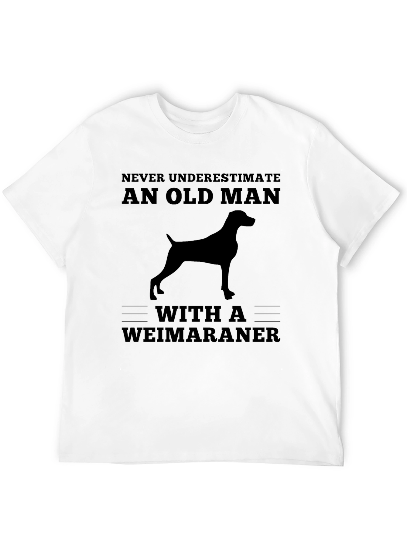 Weimaraner Dog Old Man T-Shirt