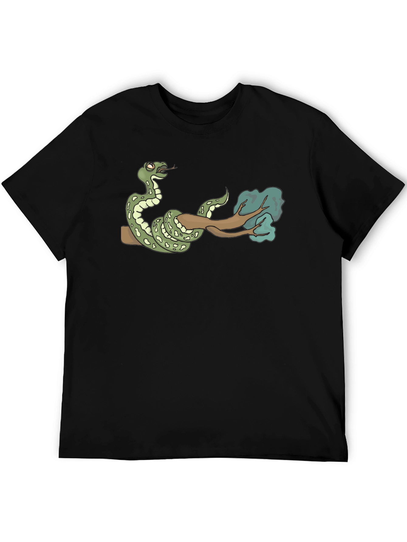 Snake On Branch Graphic T-Shirt - Cool Design!