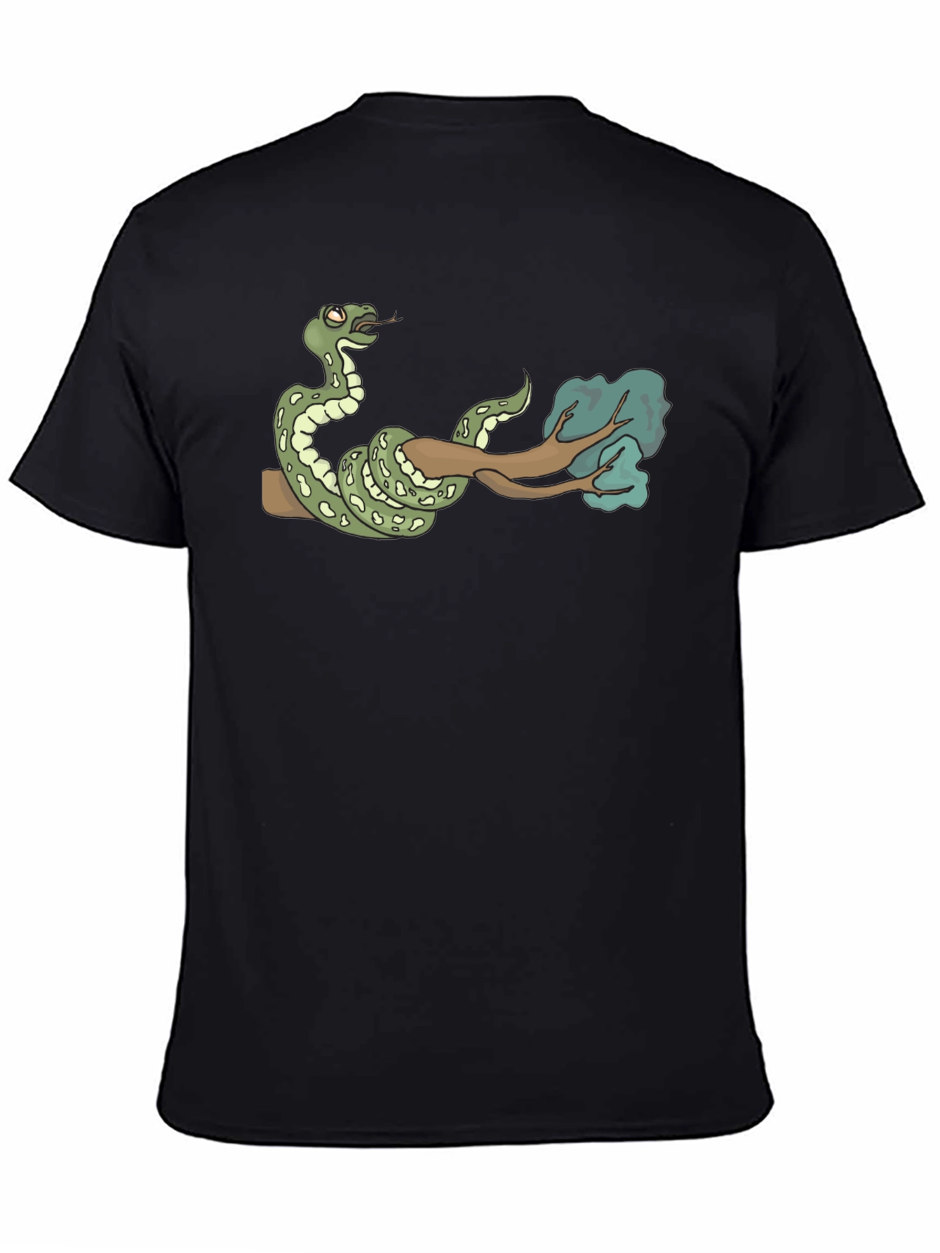Snake On Branch Graphic T-Shirt - Cool Design!