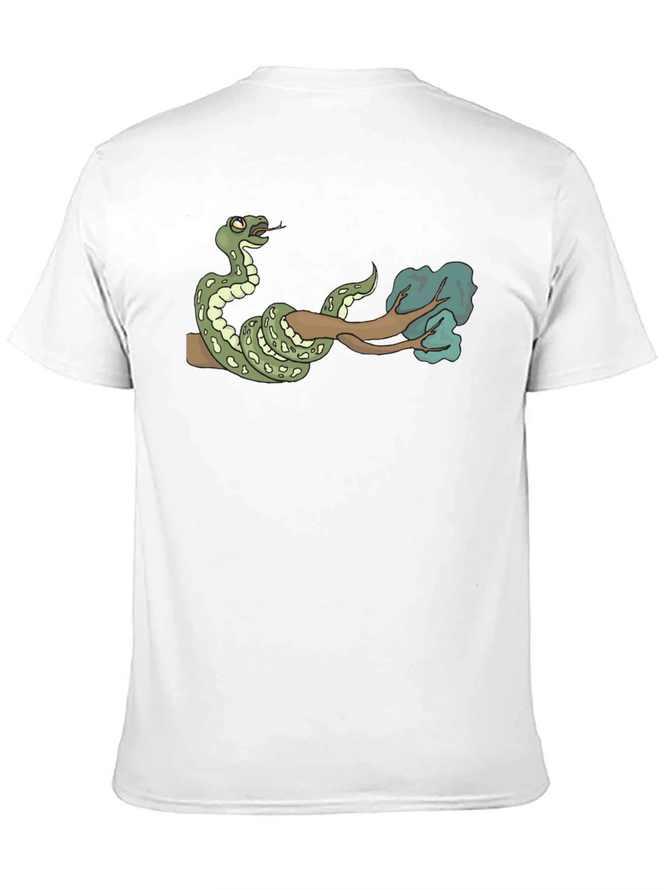 Snake On Branch Graphic T-Shirt - Cool Design!