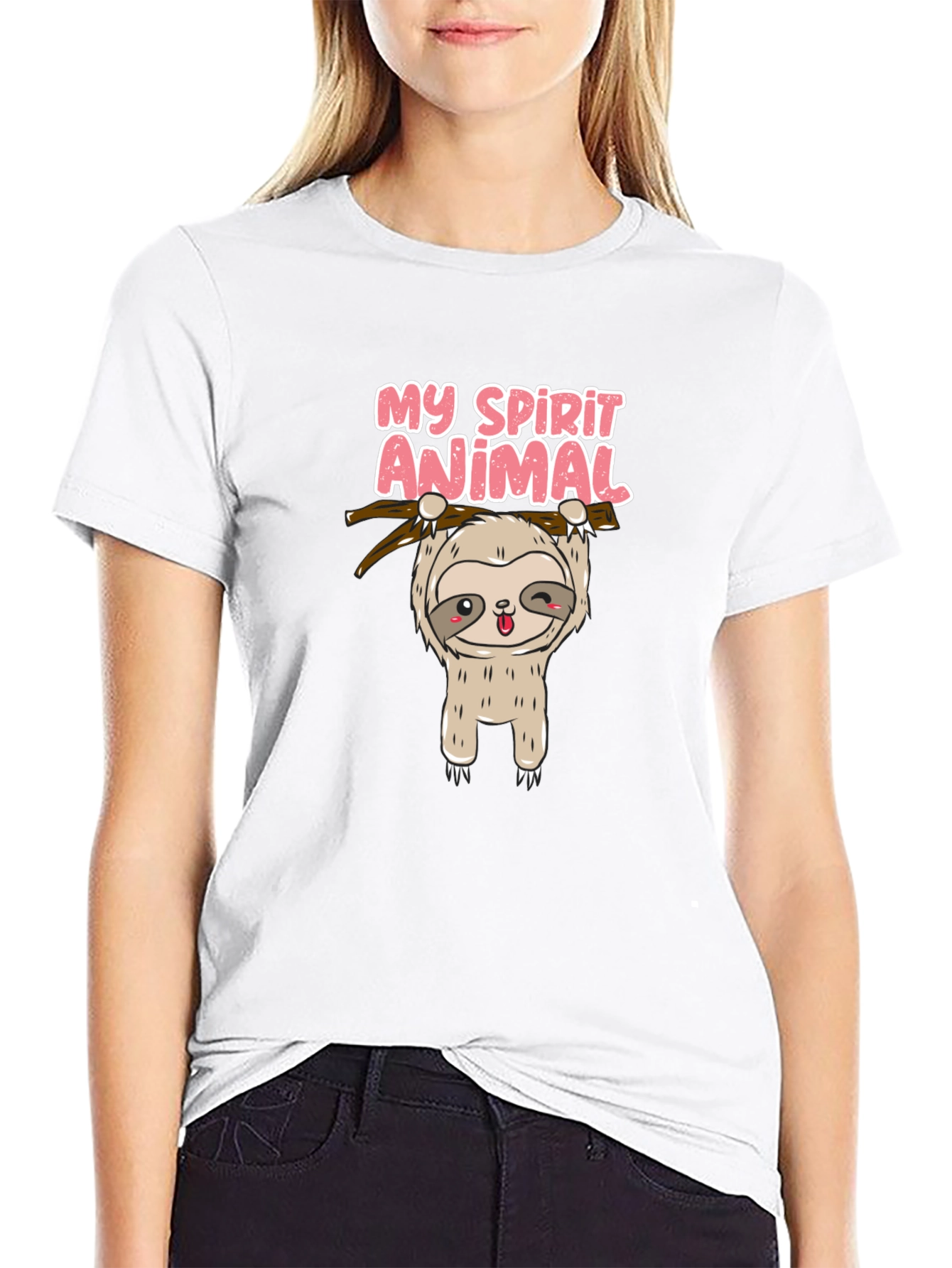 Cute Sloth My Spirit Animal Graphic T-Shirt